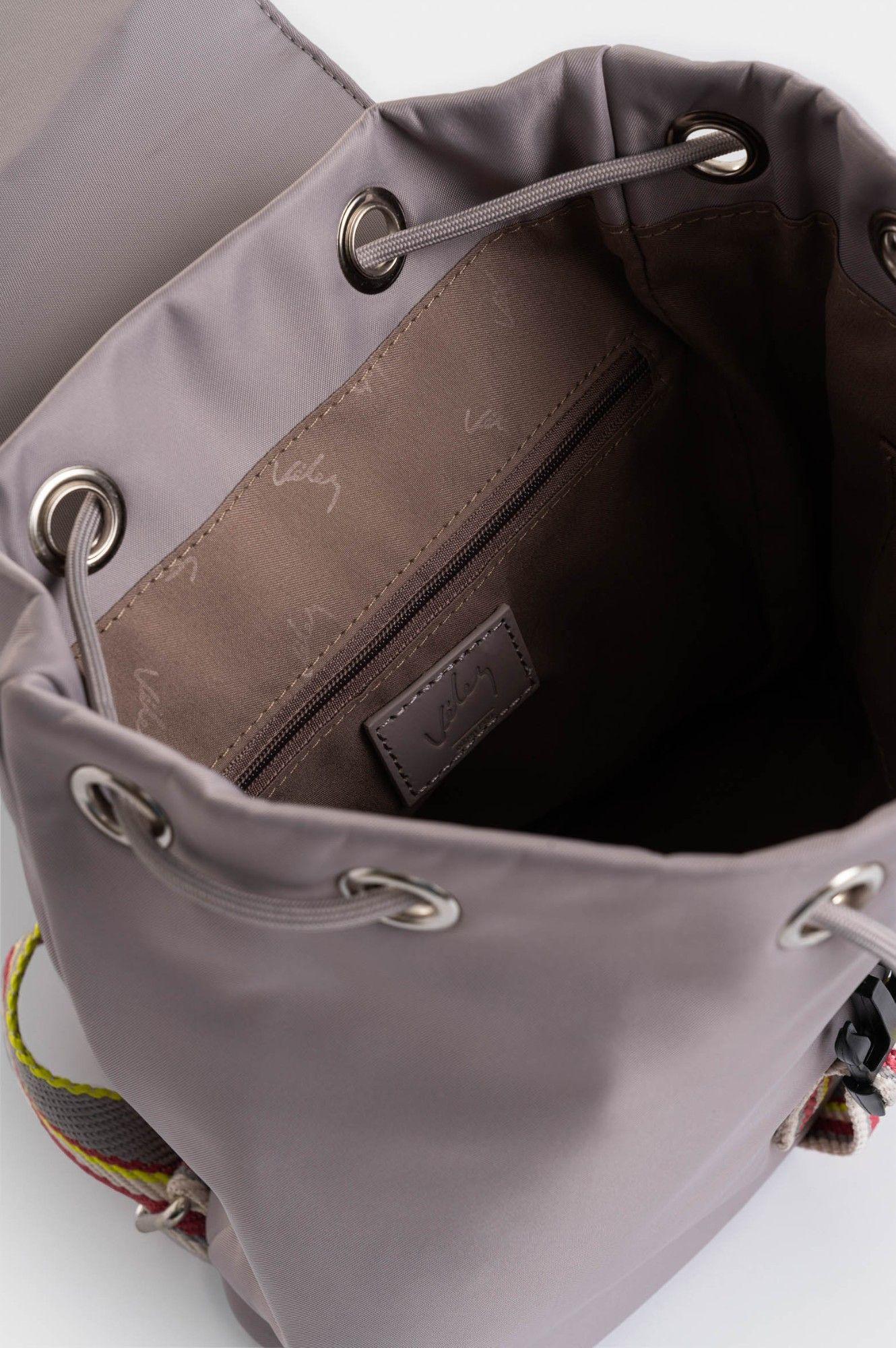 Vélez Morral Elora Lona y Cuero Para Mujer Contraste Gris-4