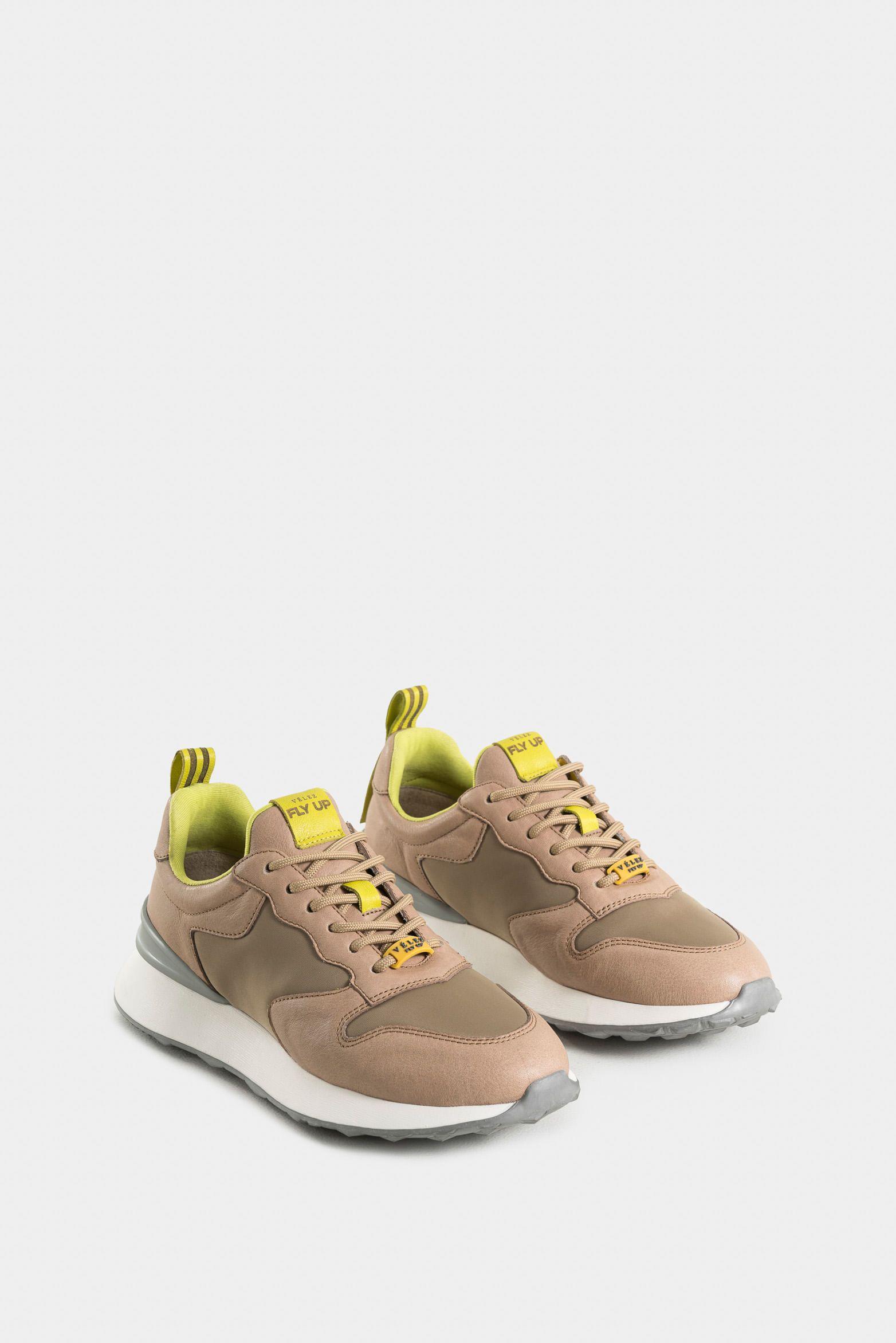 Vélez Zapatillas Mercurio Cuero Y Lona Mujer Urban Arena-1