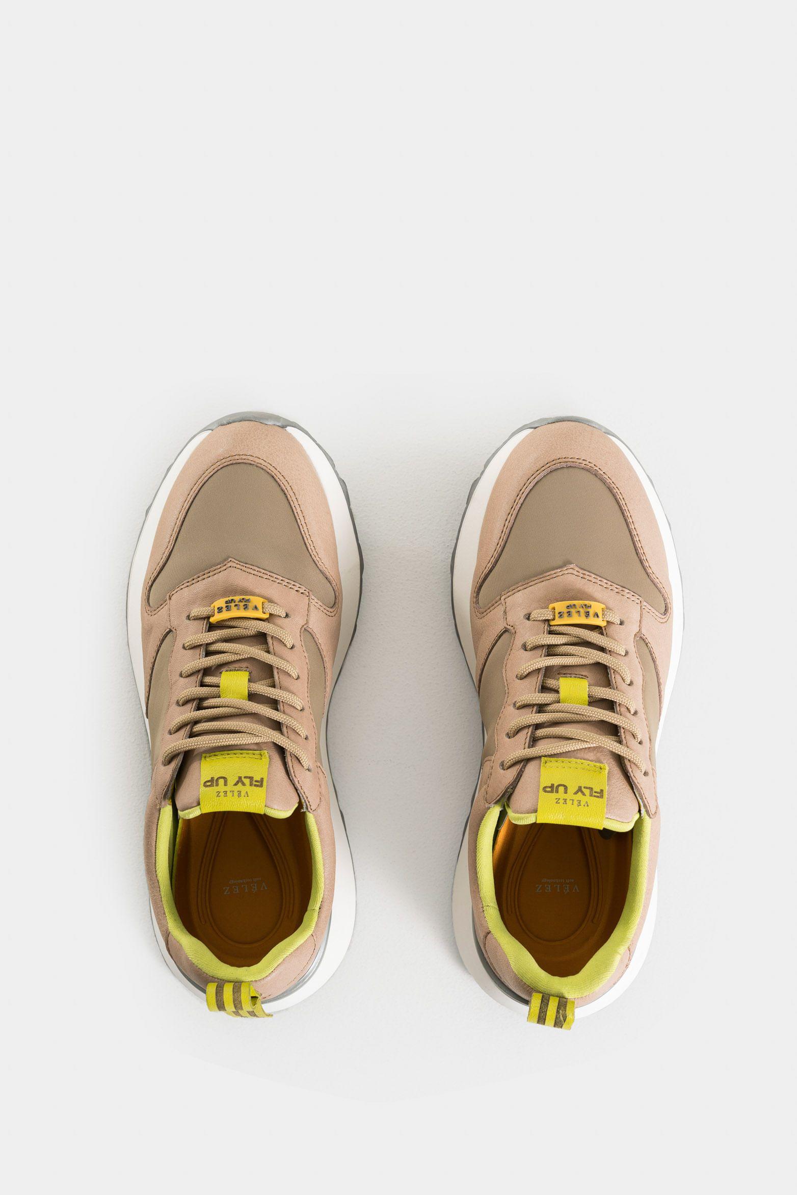 Vélez Zapatillas Mercurio Cuero Y Lona Mujer Urban Arena-3