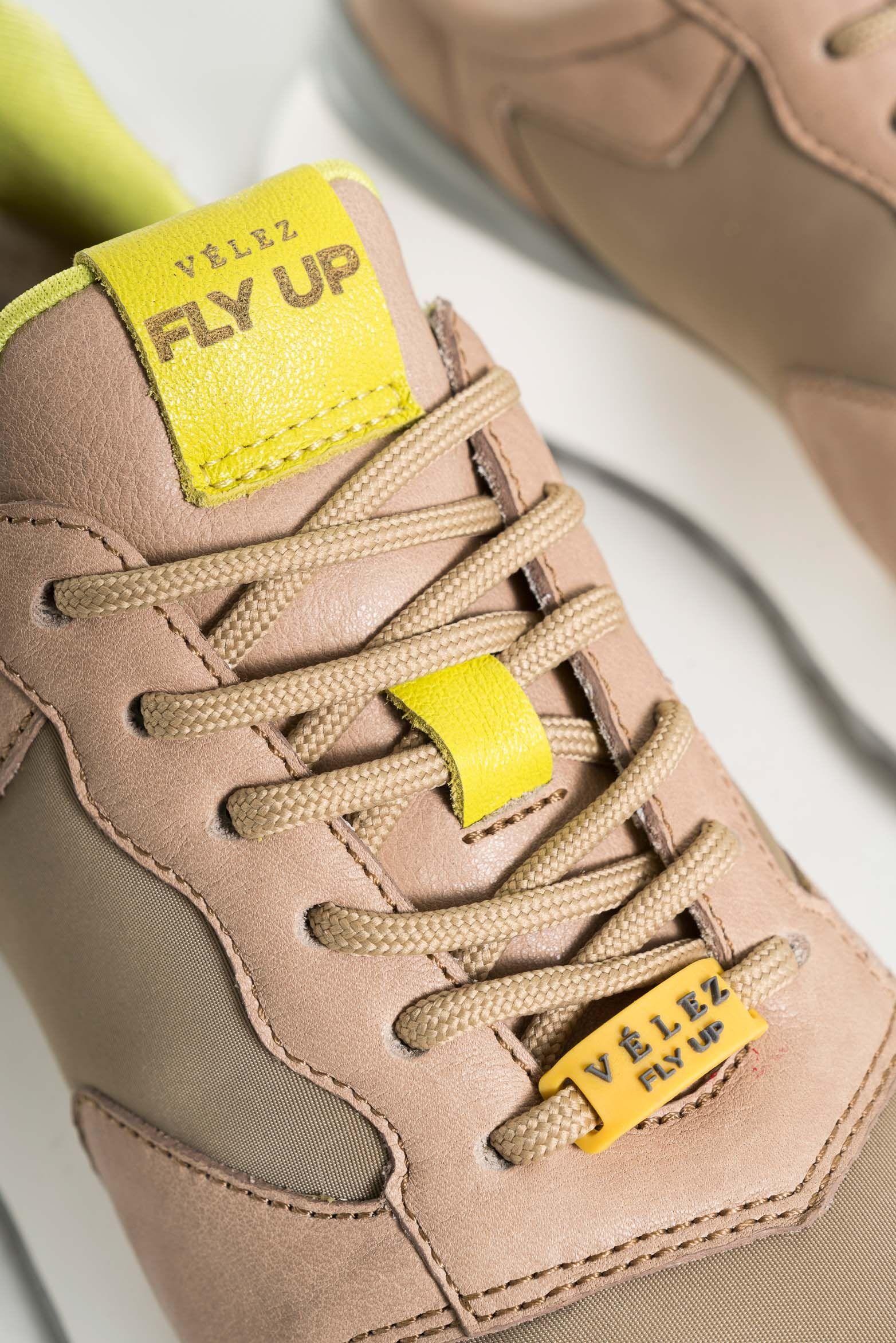 Vélez Zapatillas Mercurio Cuero Y Lona Mujer Urban Arena-4