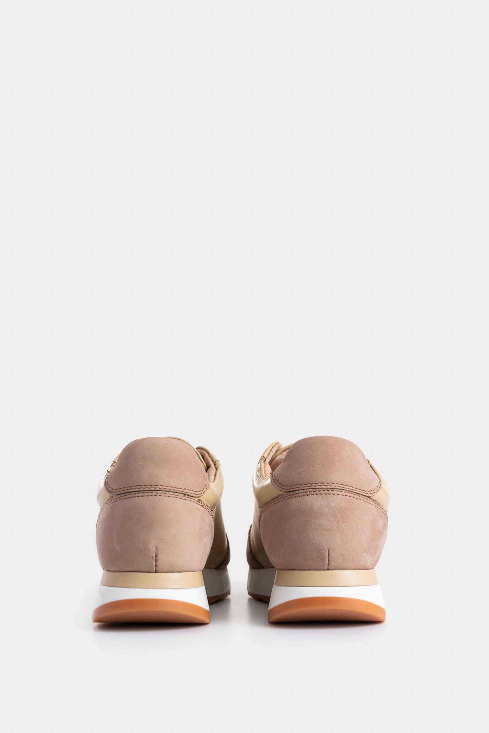 Mocasines zipa de cuero para mujer detalles millaré beige-2