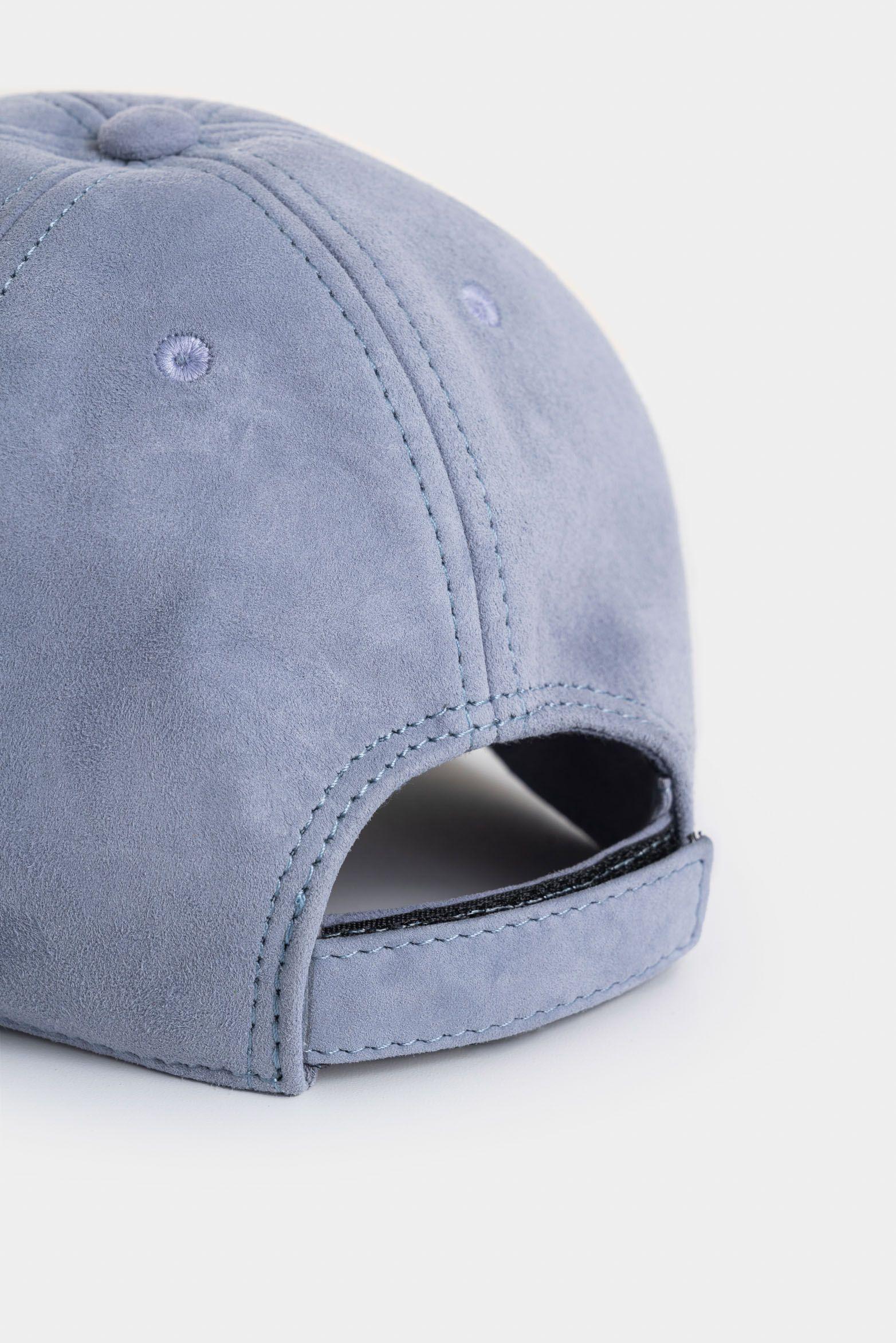 Vélez Gorra Suecuero Gamuza Hombre  Baseball Azul Claro-4