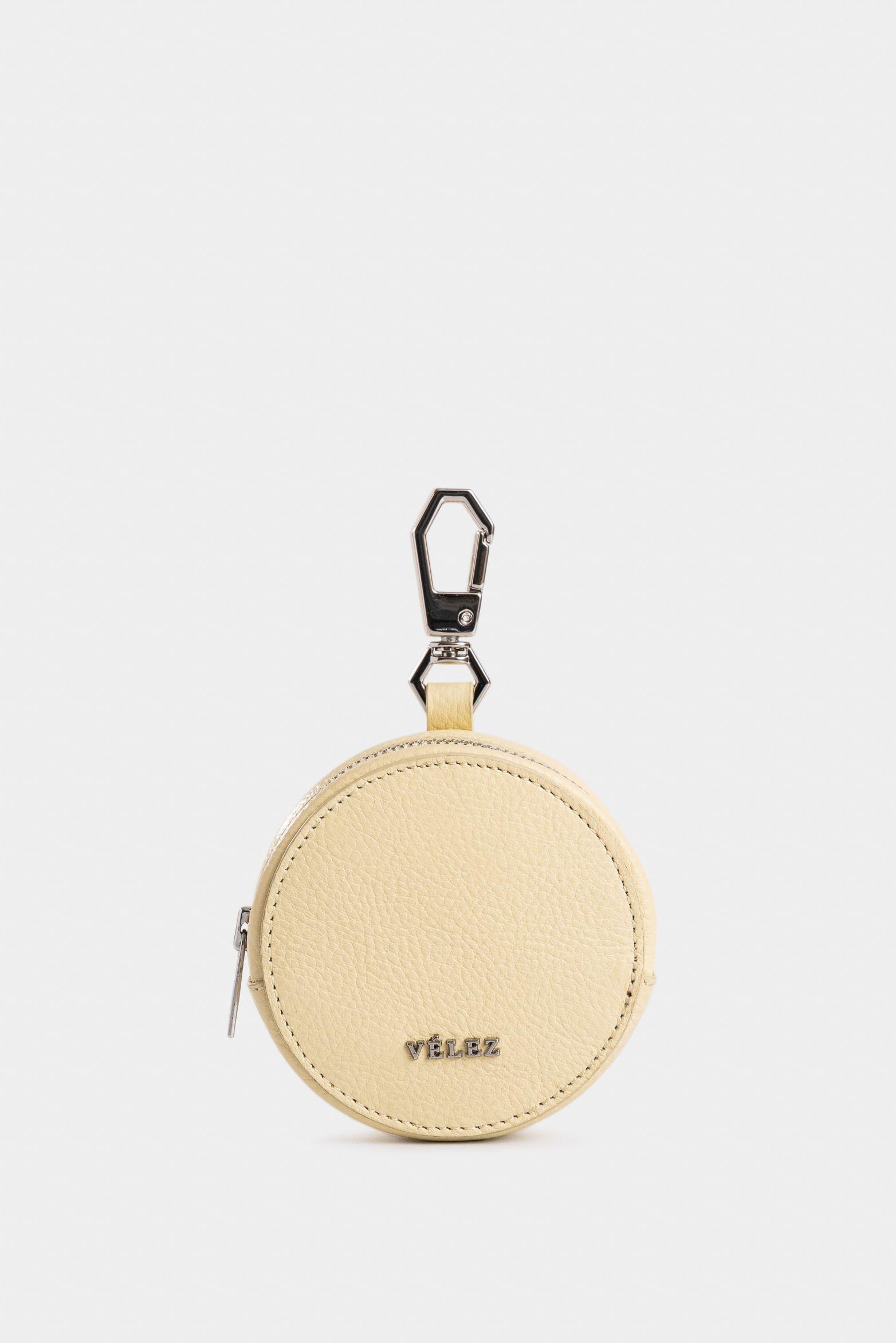 Vélez Monedero Baby De Cuero Para Mujer Versátil Amarillo-0