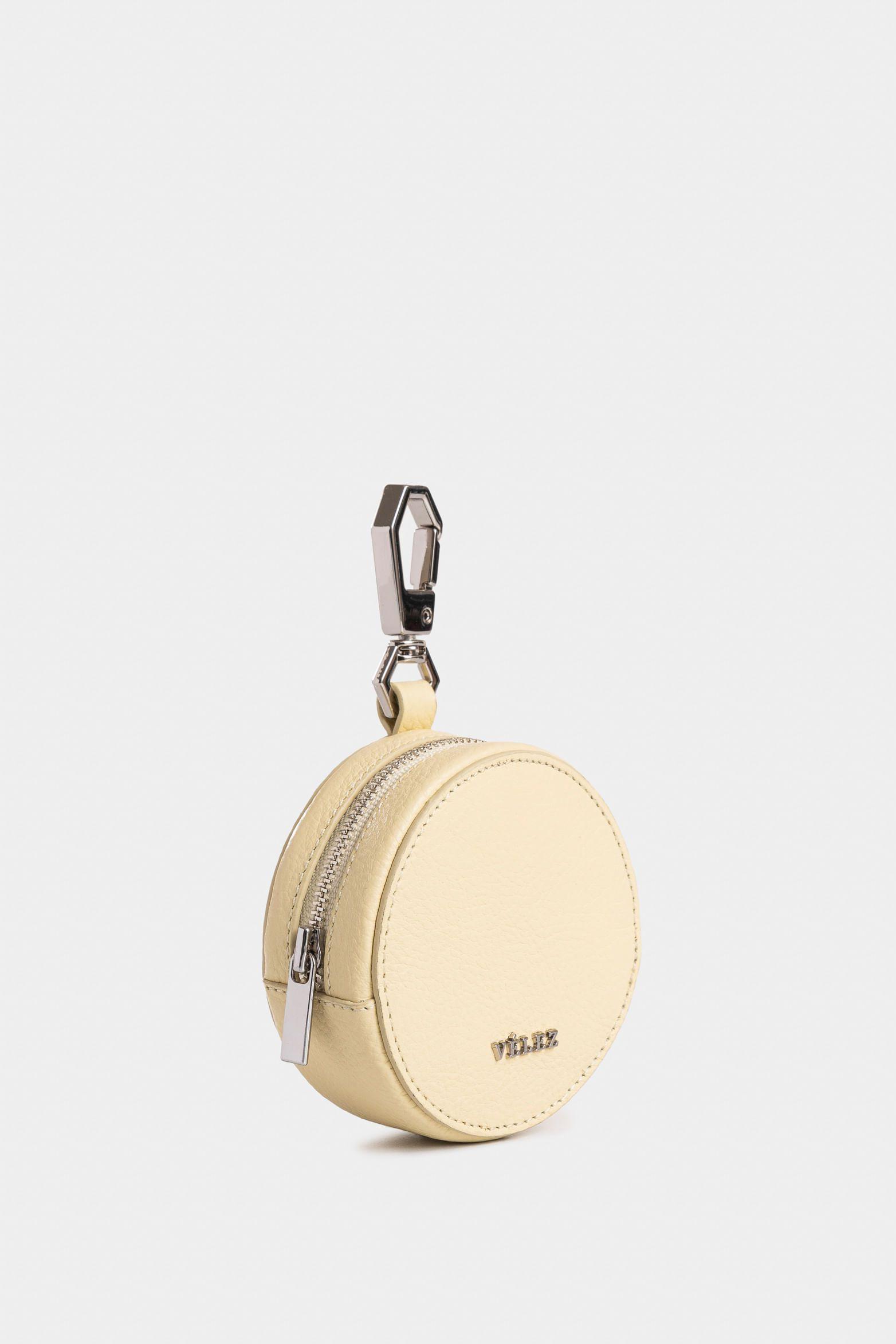 Vélez Monedero Baby De Cuero Para Mujer Versátil Amarillo-1