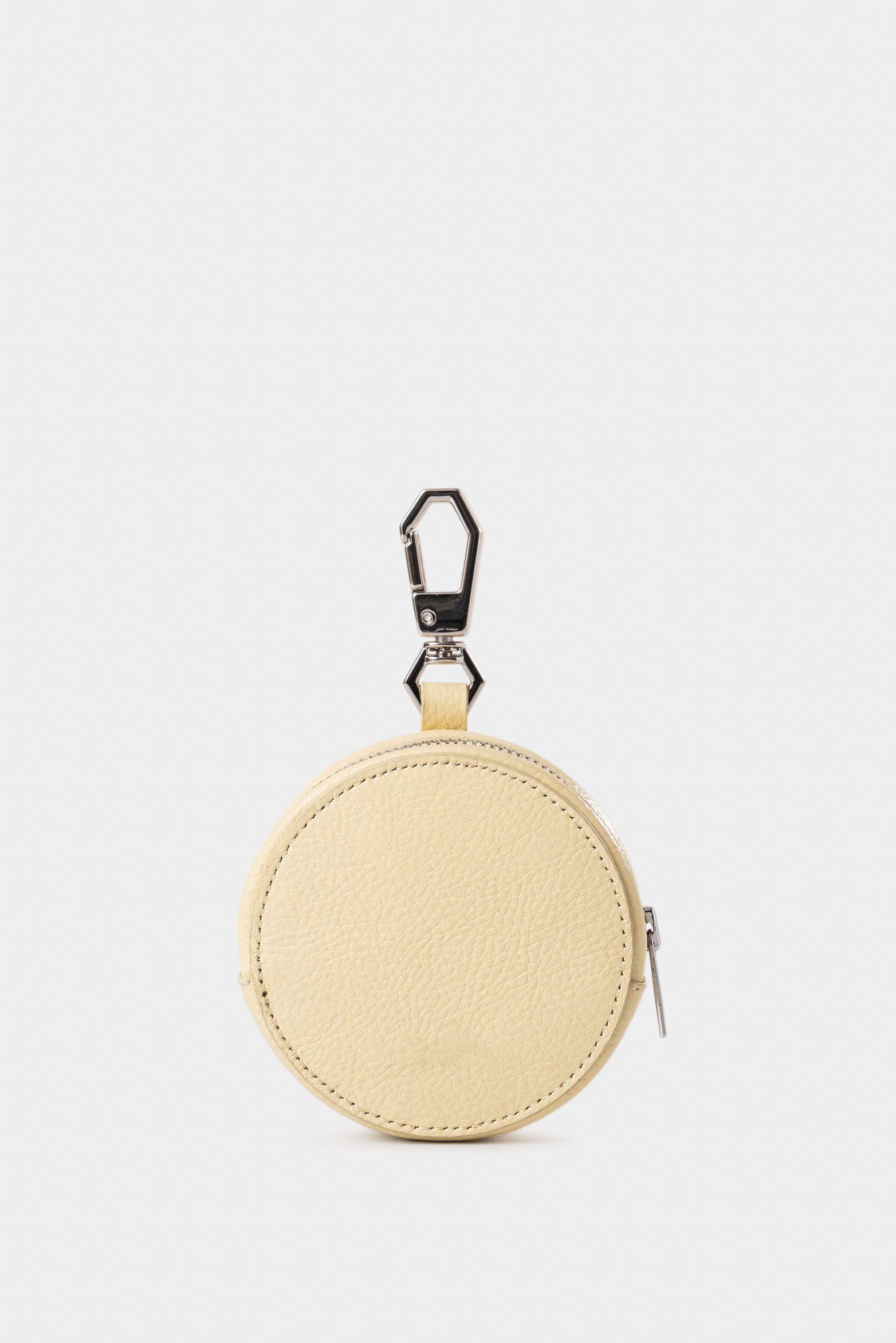 Vélez Monedero Baby De Cuero Para Mujer Versátil Amarillo-2