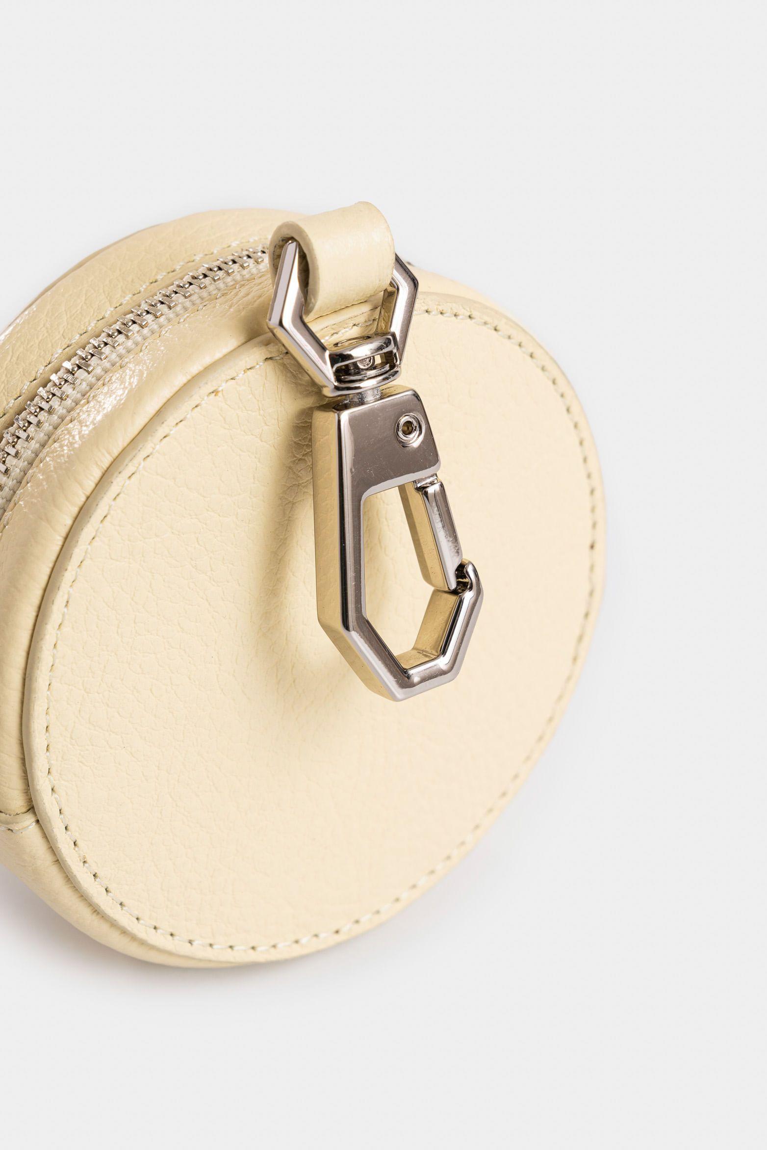 Vélez Monedero Baby De Cuero Para Mujer Versátil Amarillo-3