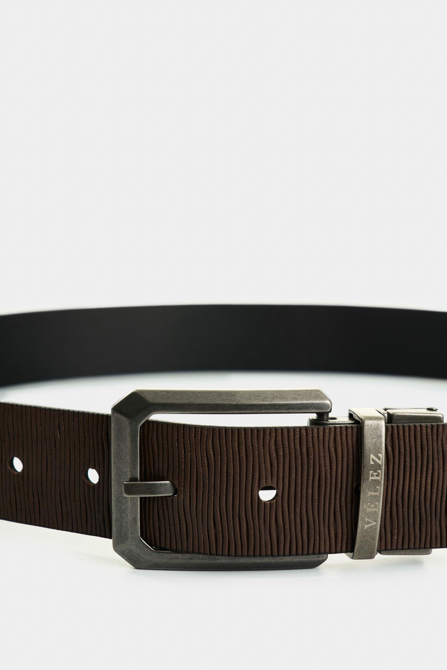 Vélez Cinturón Reversible De Cuero Hombre Lucian Combinado-3