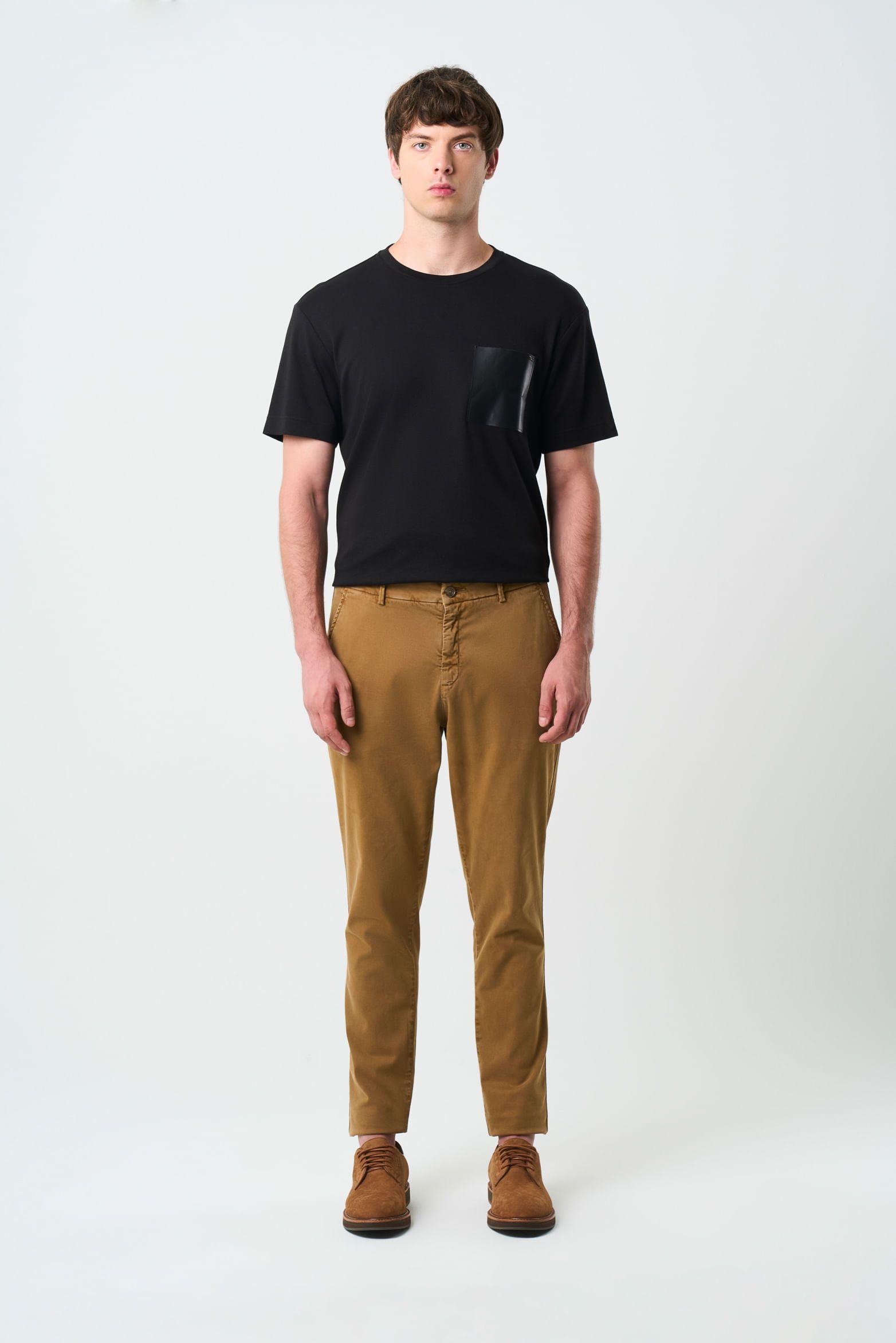Vélez Pantalón Chino Italo Hombre Semifitted Cafe Claro-0
