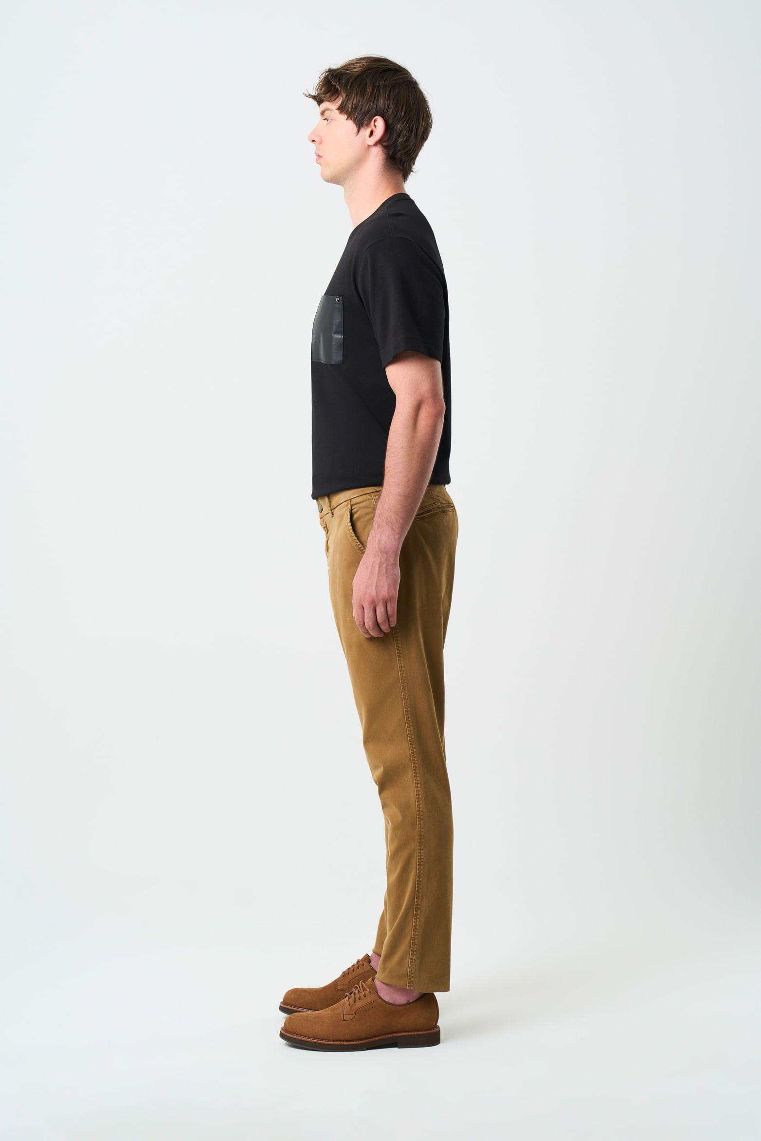 Vélez Pantalón Chino Italo Hombre Semifitted Cafe Claro-1