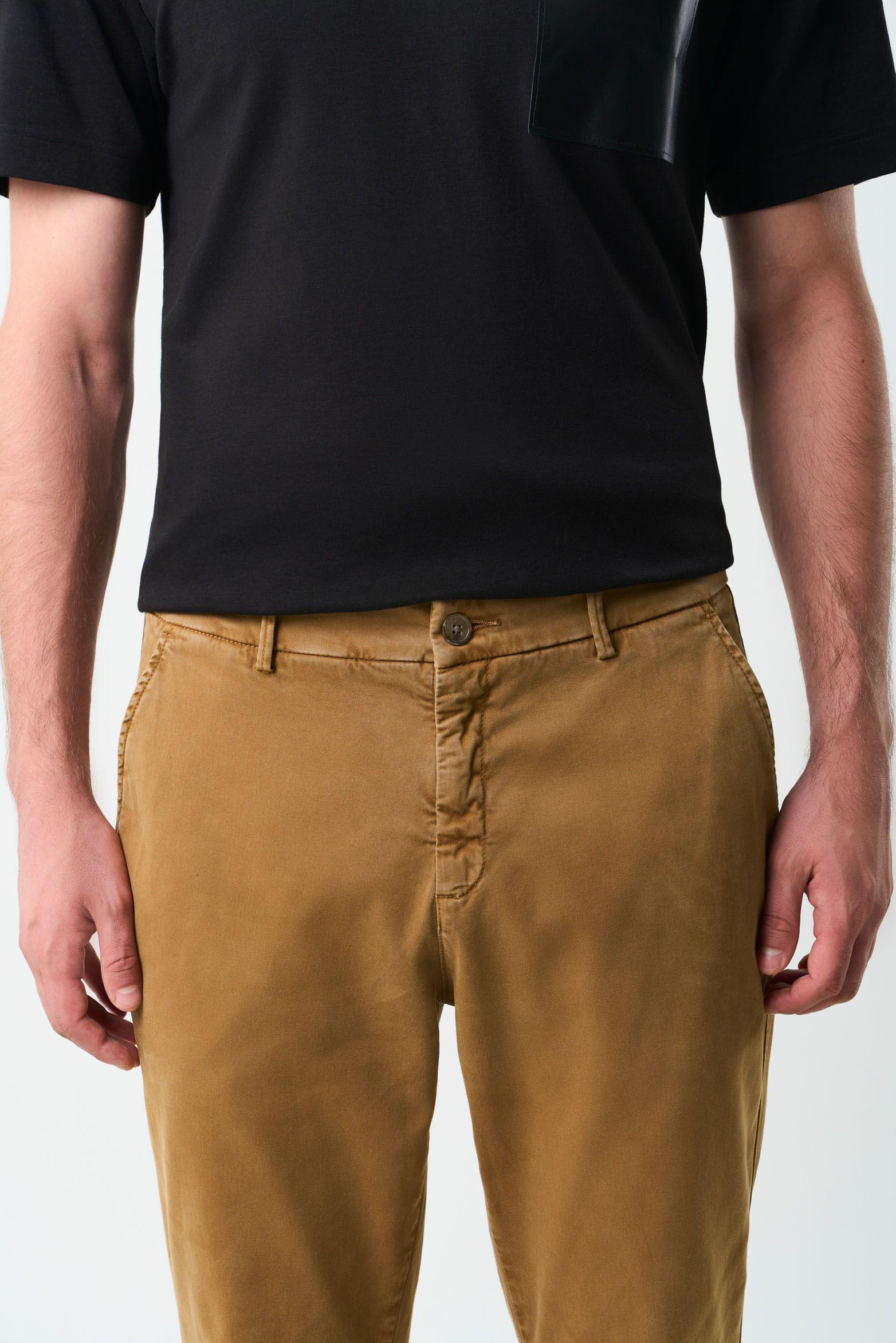 Vélez Pantalón Chino Italo Hombre Semifitted Cafe Claro-5