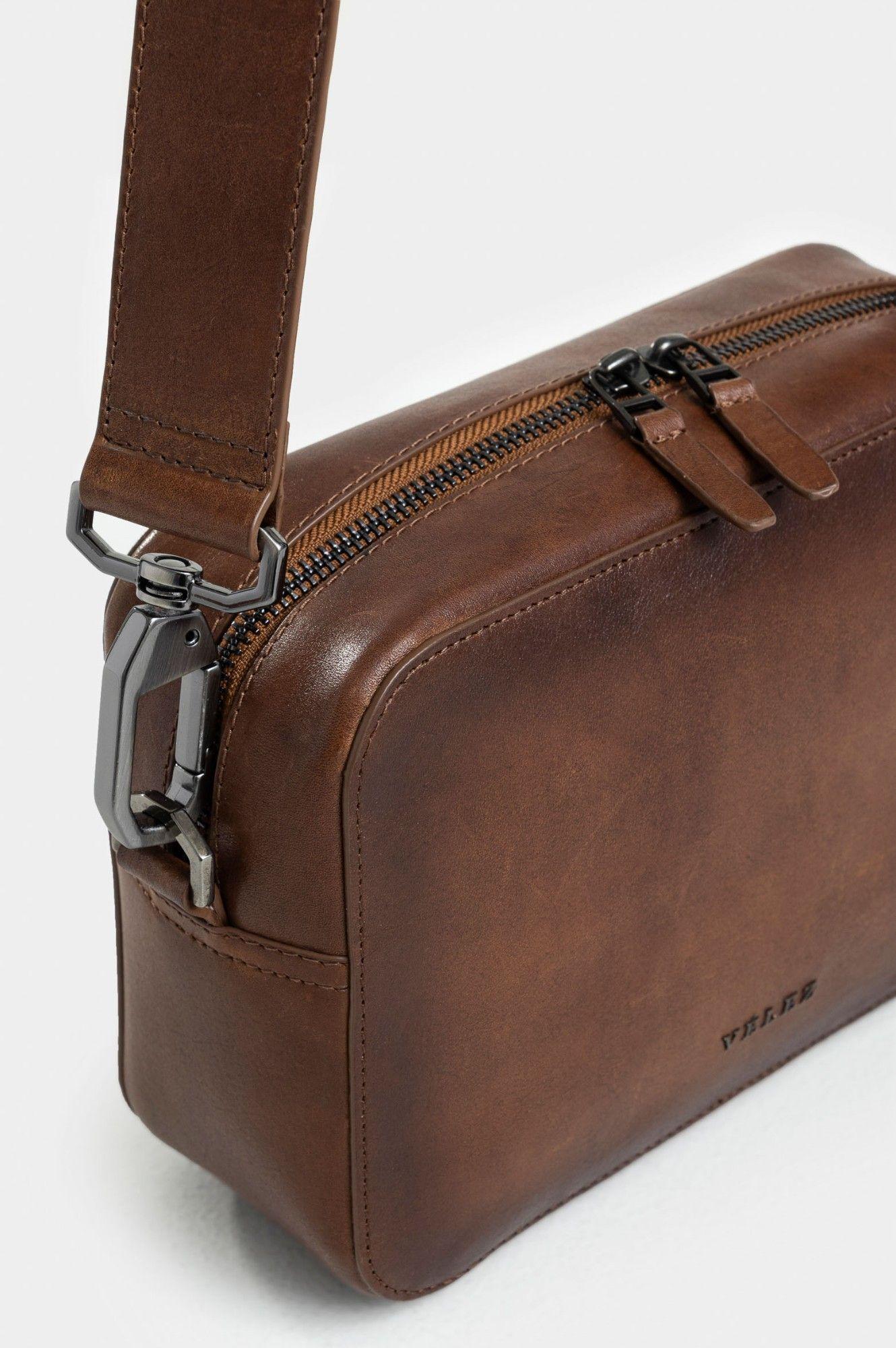 Vélez Mochila Monza De Cuero Hombre Acabado Artesanal Miel-3