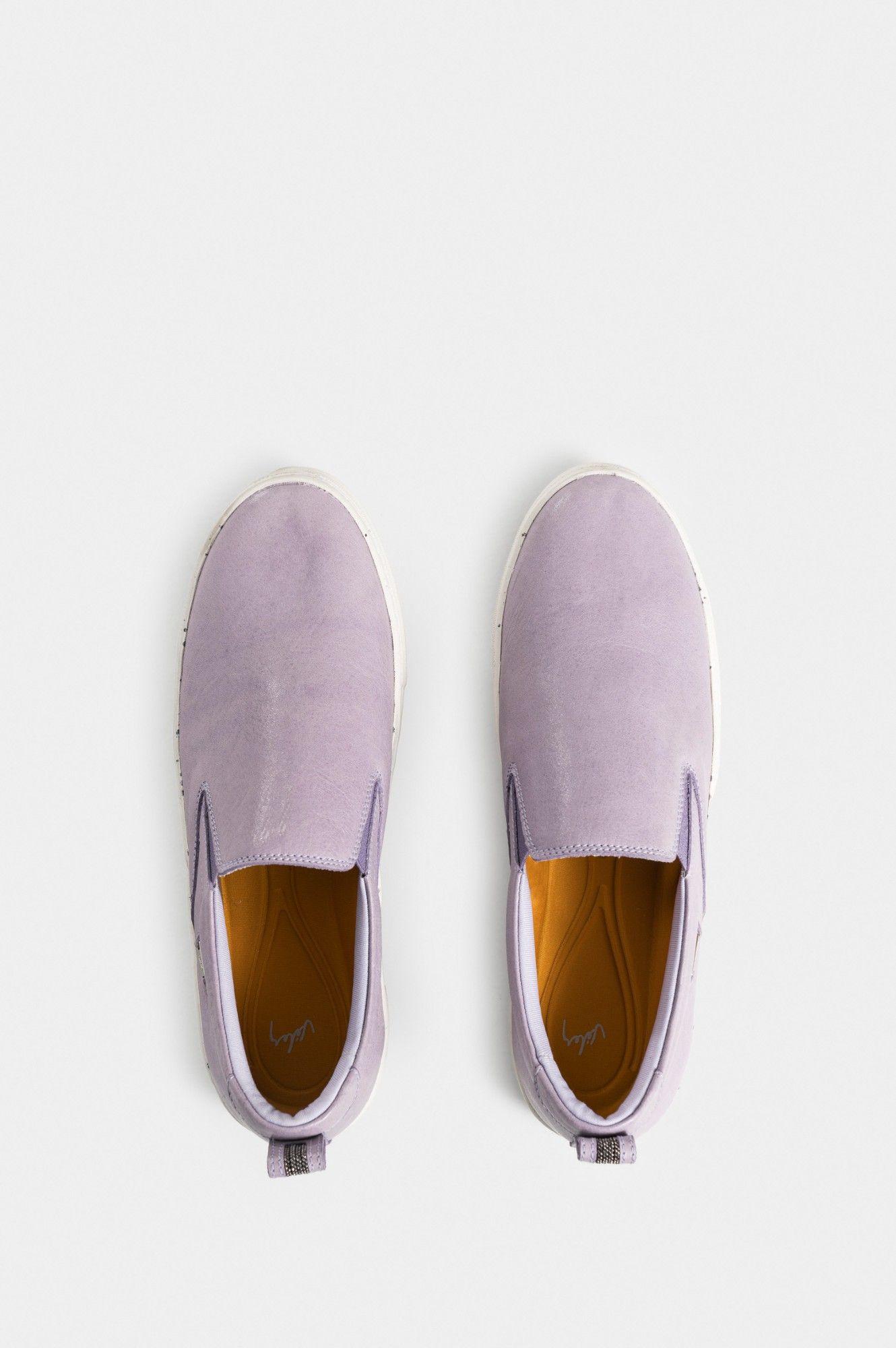 Vélez Mocasín Planos Mtha Cuero Mujer Suela Tipo Caja Lila-3