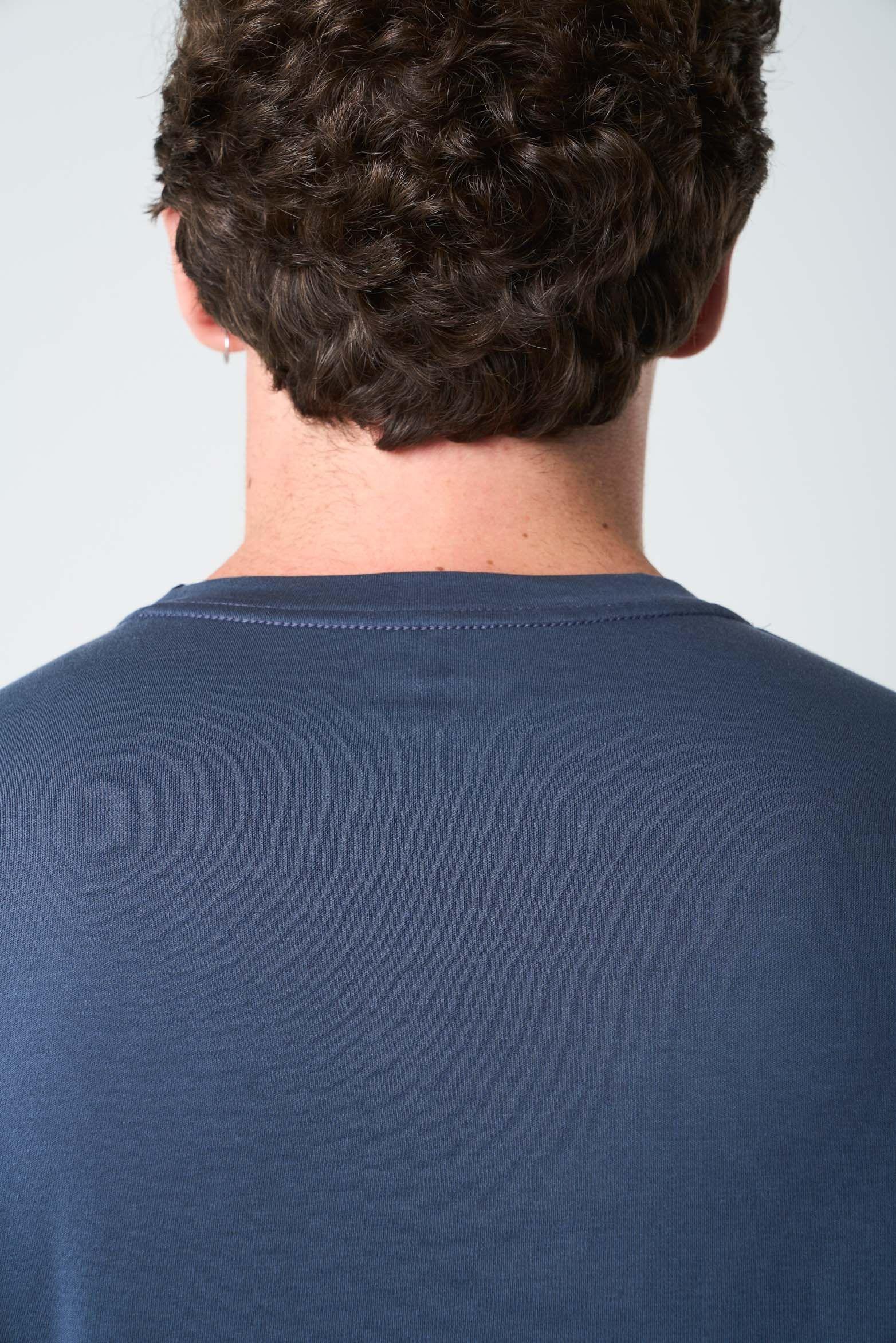 Vélez Polera Manga Corta Lerici Hombre Semifit Azul Oscuro-6