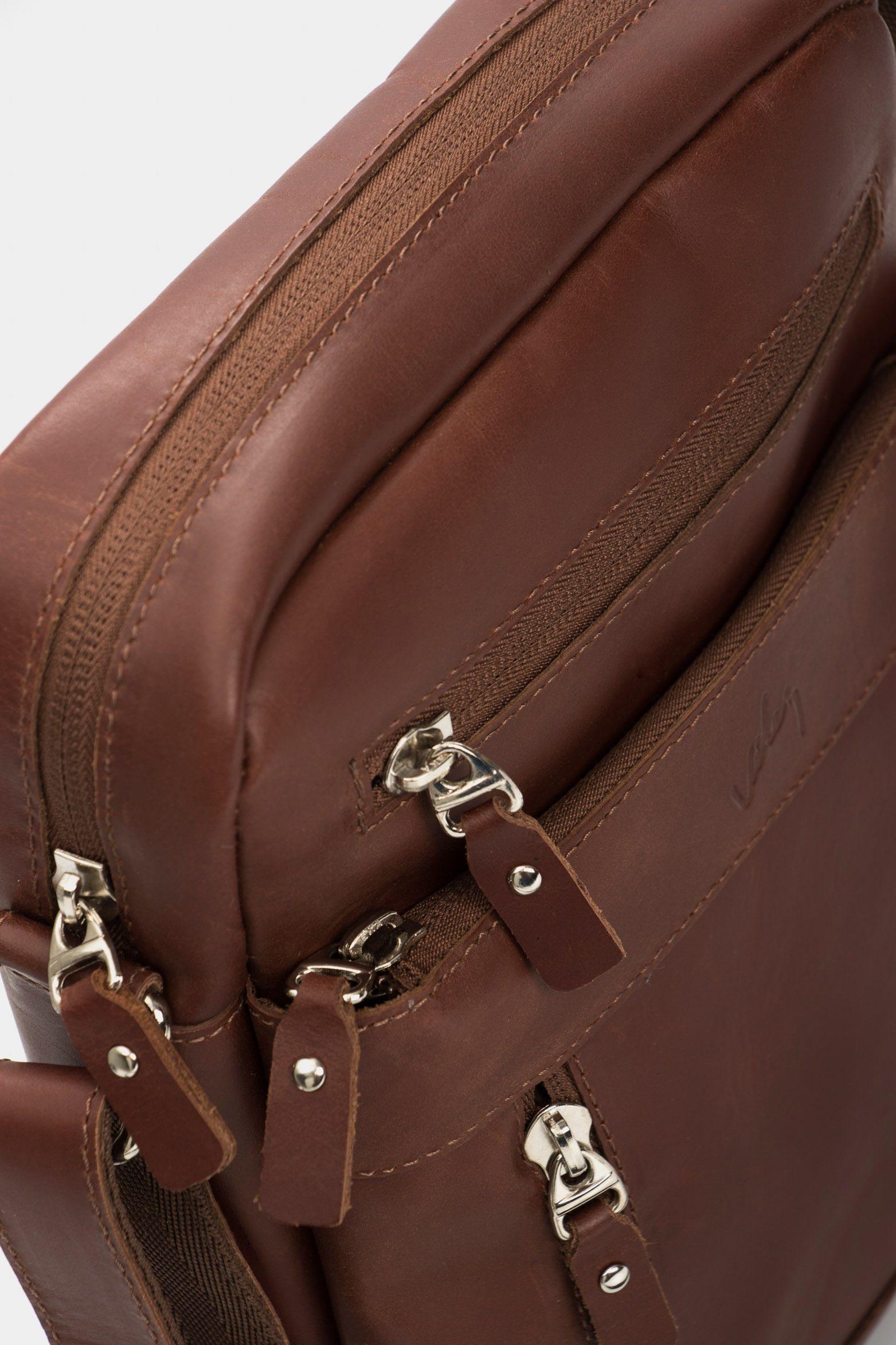 Manos Libres grecia de cuero para hombre vintage Cafe-4