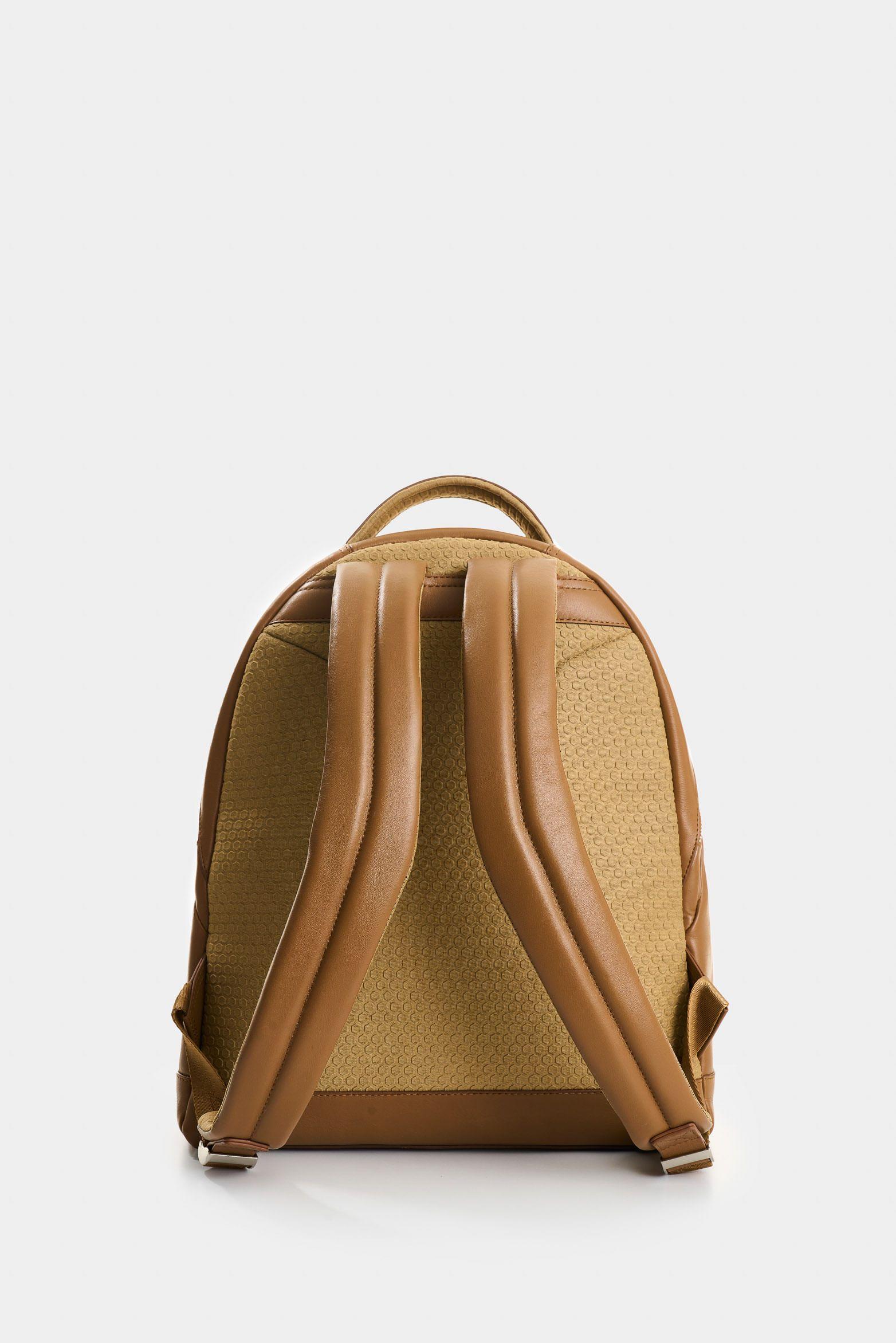 Vélez Morral De Cuero Grabado  Mujer Floral Miel-2