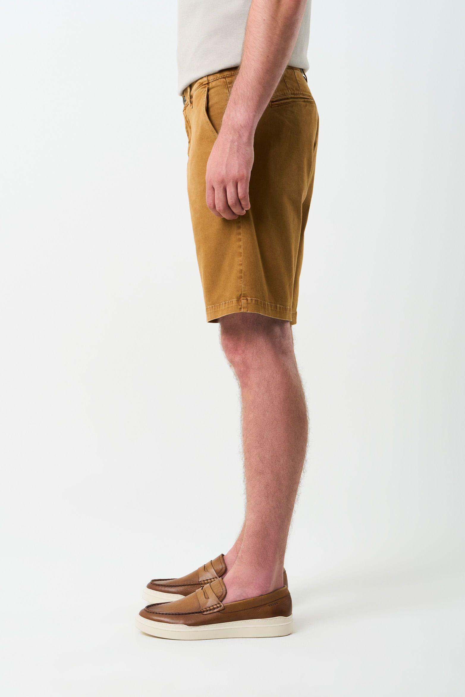 Vélez Short Bermuda Acacia Drill Hombre  Amplia Cafe Claro-4