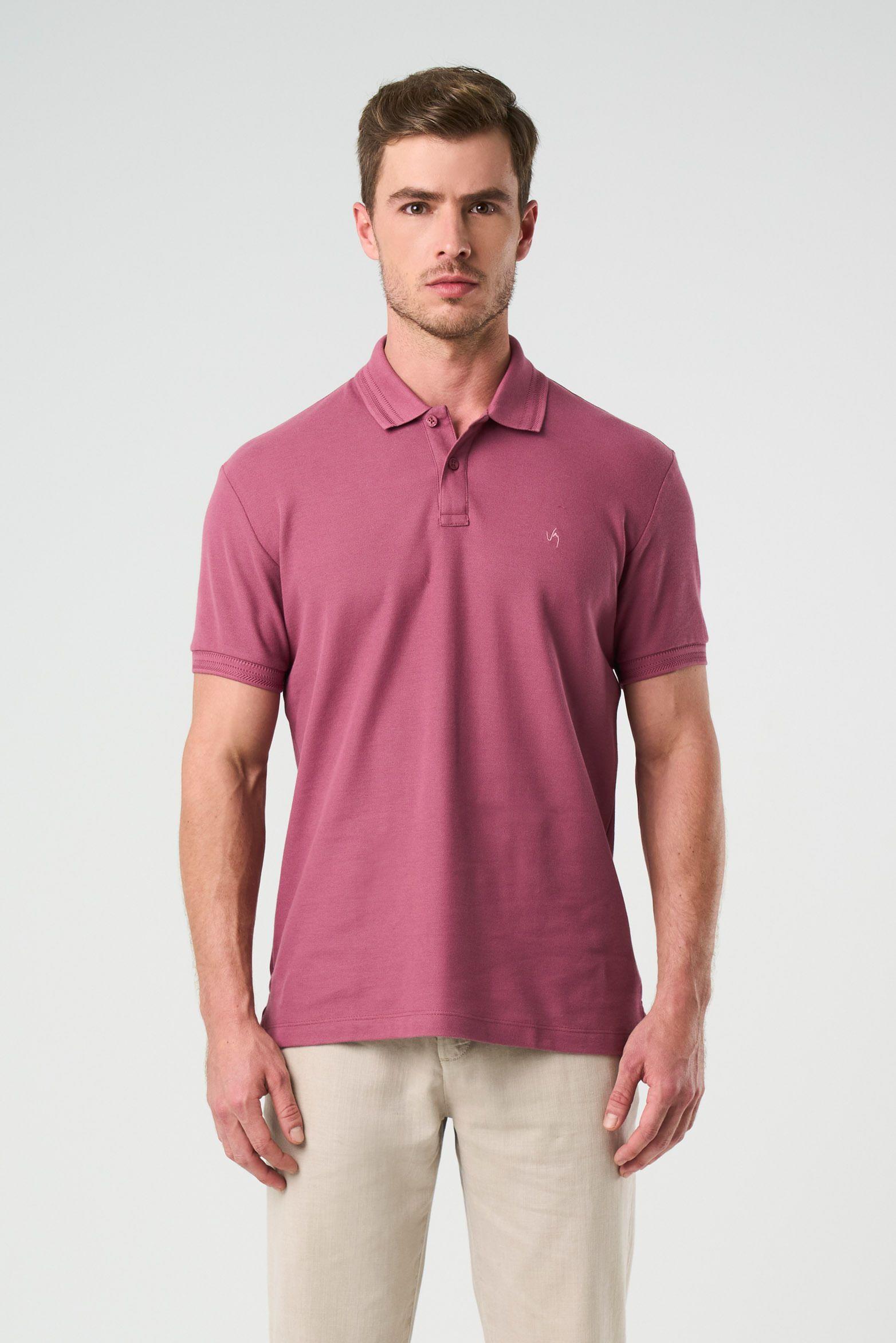 Polo Summer para hombre semi ajustada moro-0