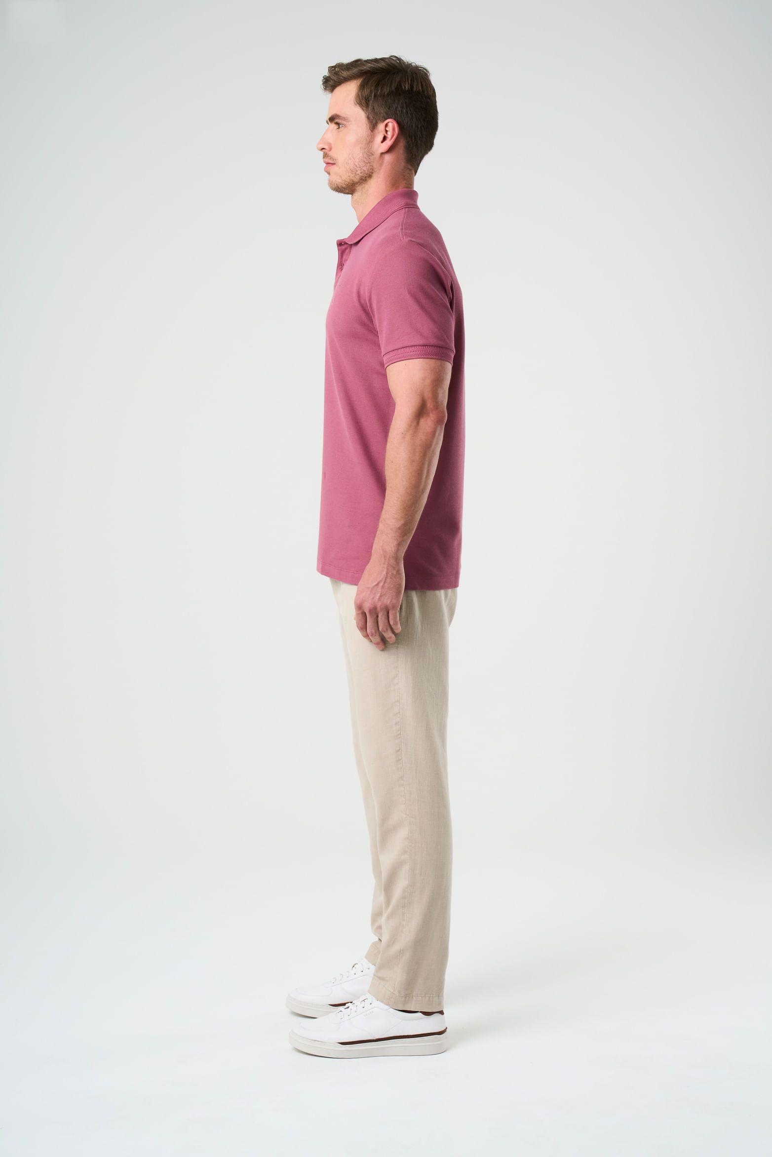 Polo Summer para hombre semi ajustada moro-1