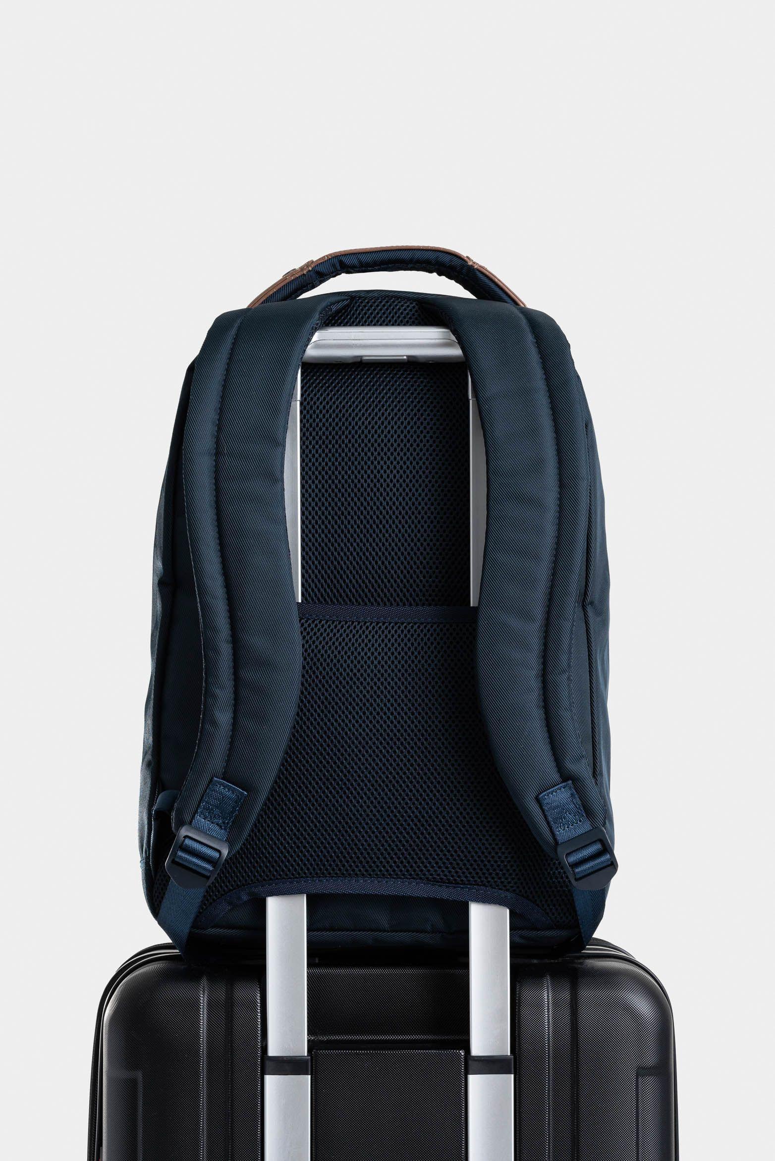 Morral lona monocromático Azul Oscuro-2