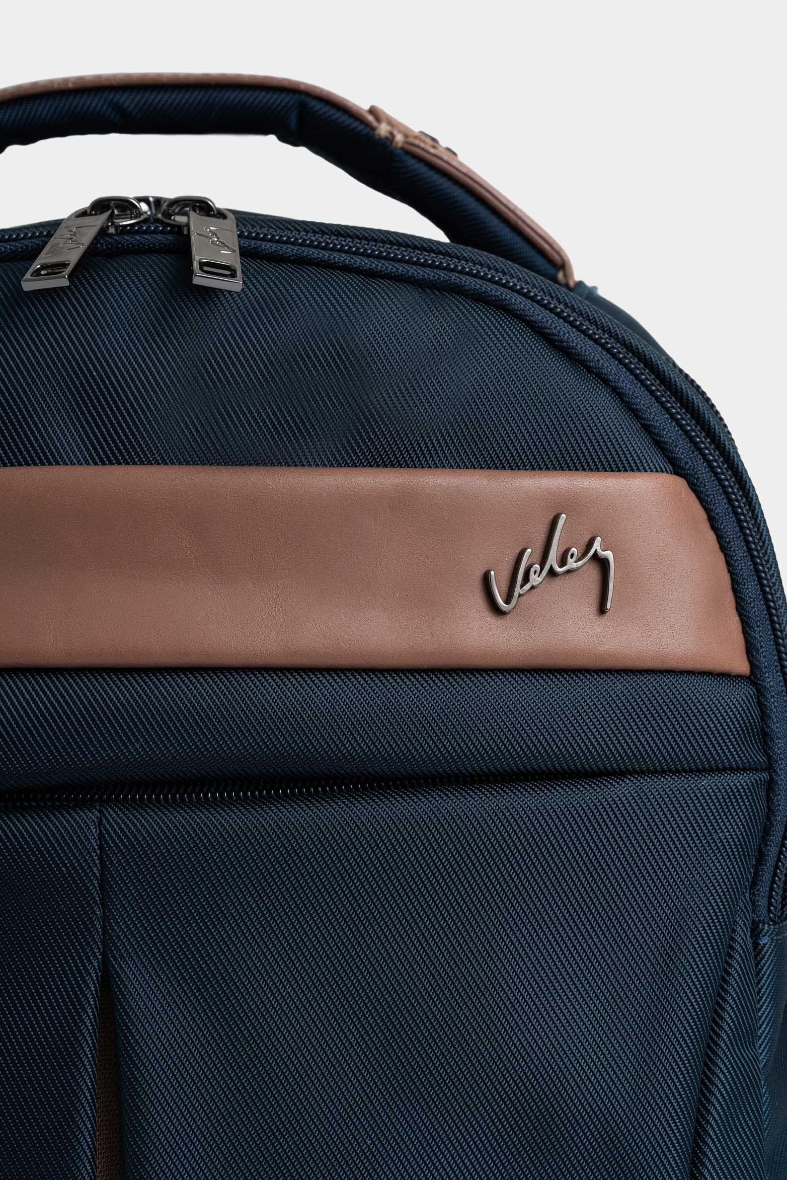 Morral lona monocromático Azul Oscuro-3