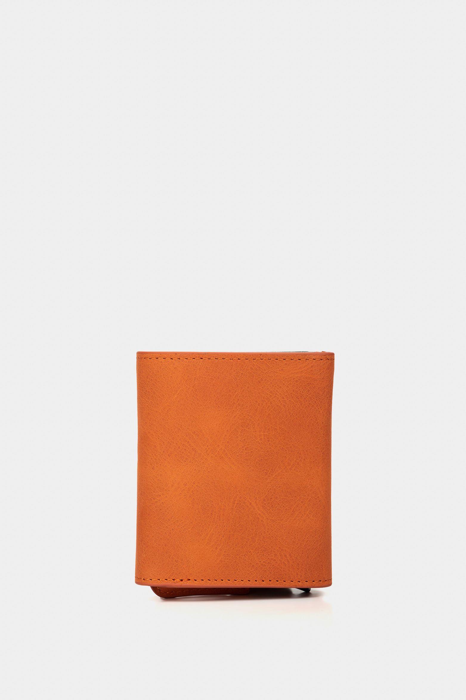 Porta documentos de cuero tecnológico Naranja-2
