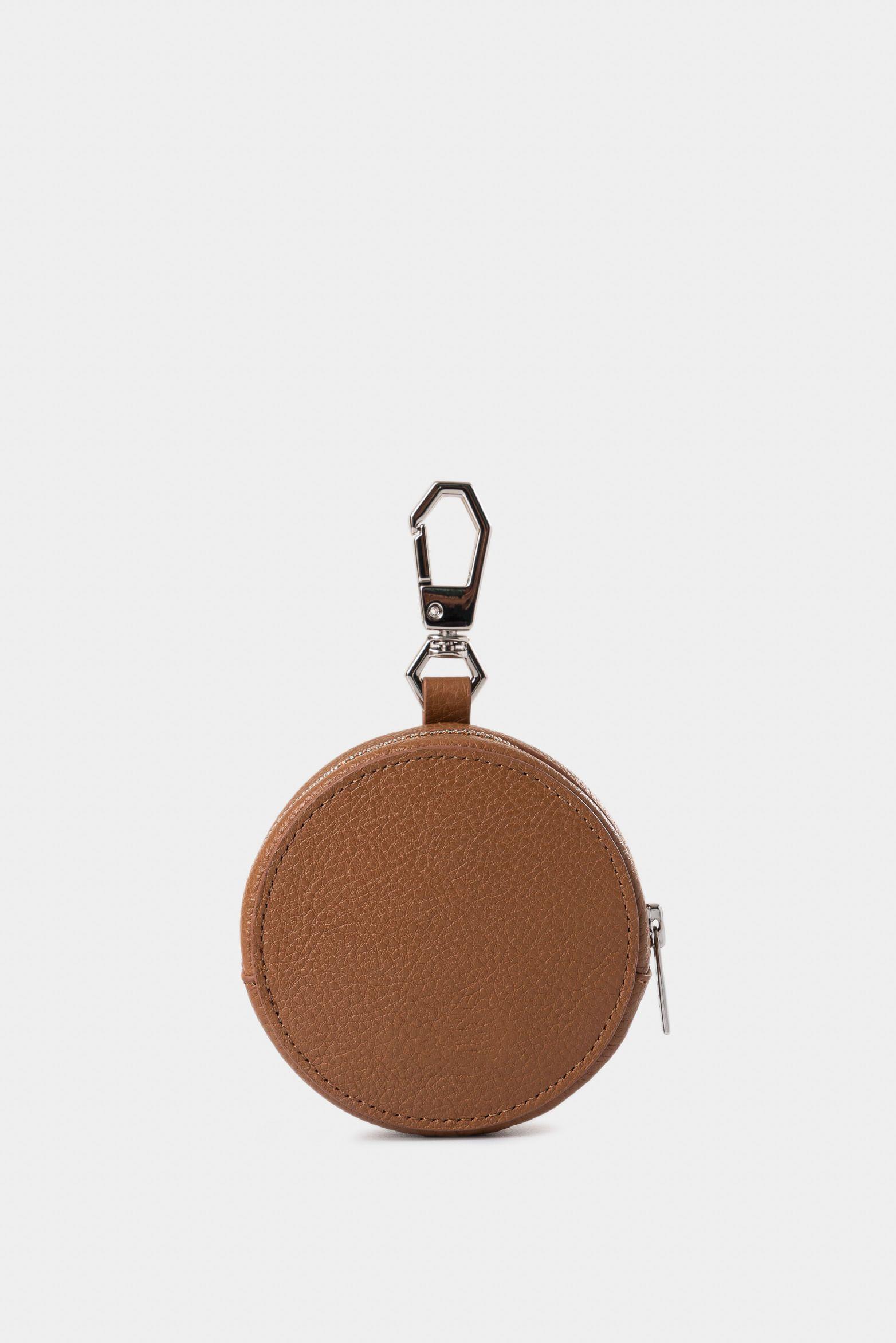 Vélez Monedero Baby De Cuero Para Mujer Versátil Miel-2