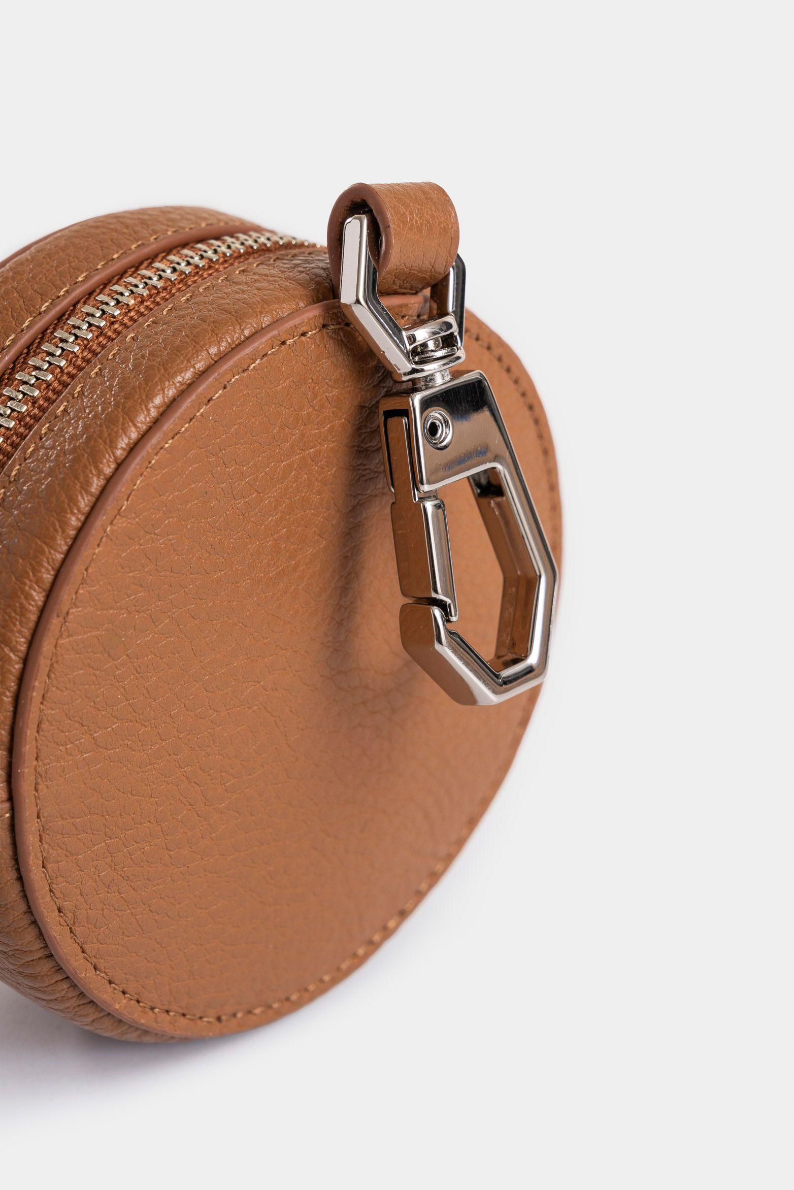 Vélez Monedero Baby De Cuero Para Mujer Versátil Miel-3
