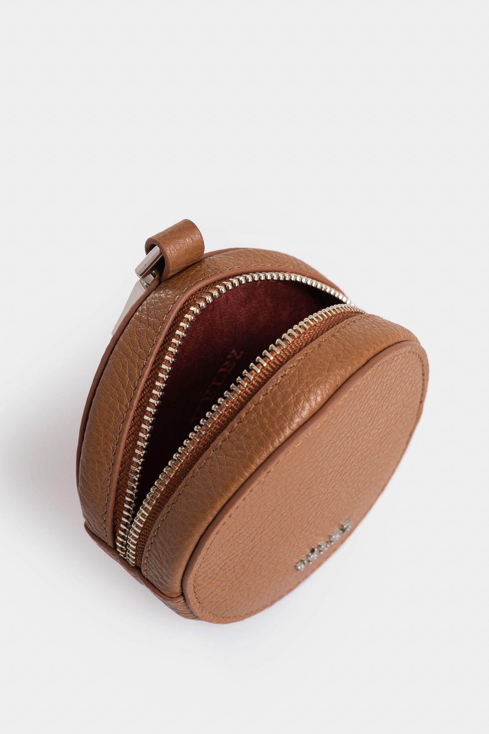 Vélez Monedero Baby De Cuero Para Mujer Versátil Miel-4