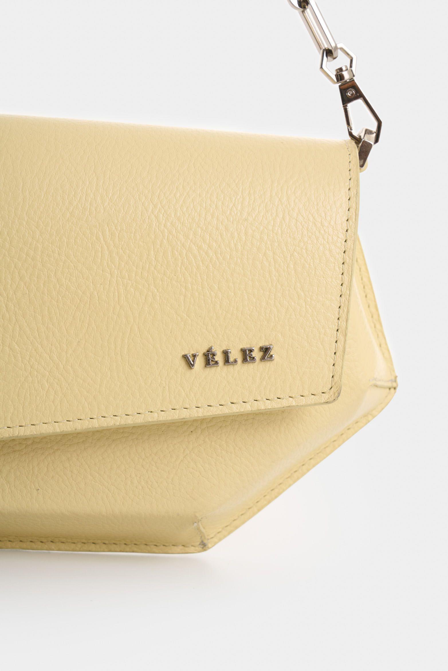 Vélez Bowling Hexa Baguette Cuero Mujer Cadena Amarillo-4