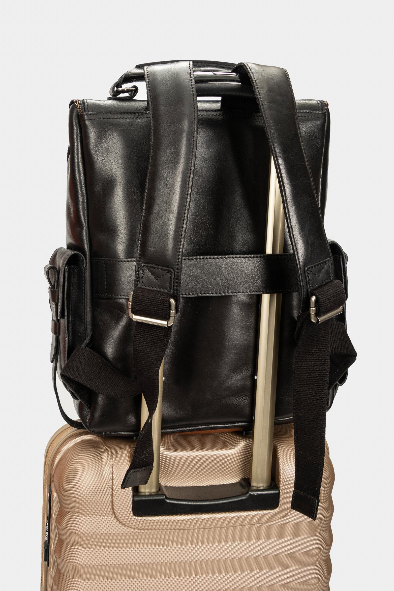 Morral new archaeology de cuero para hombre vintage negro-2