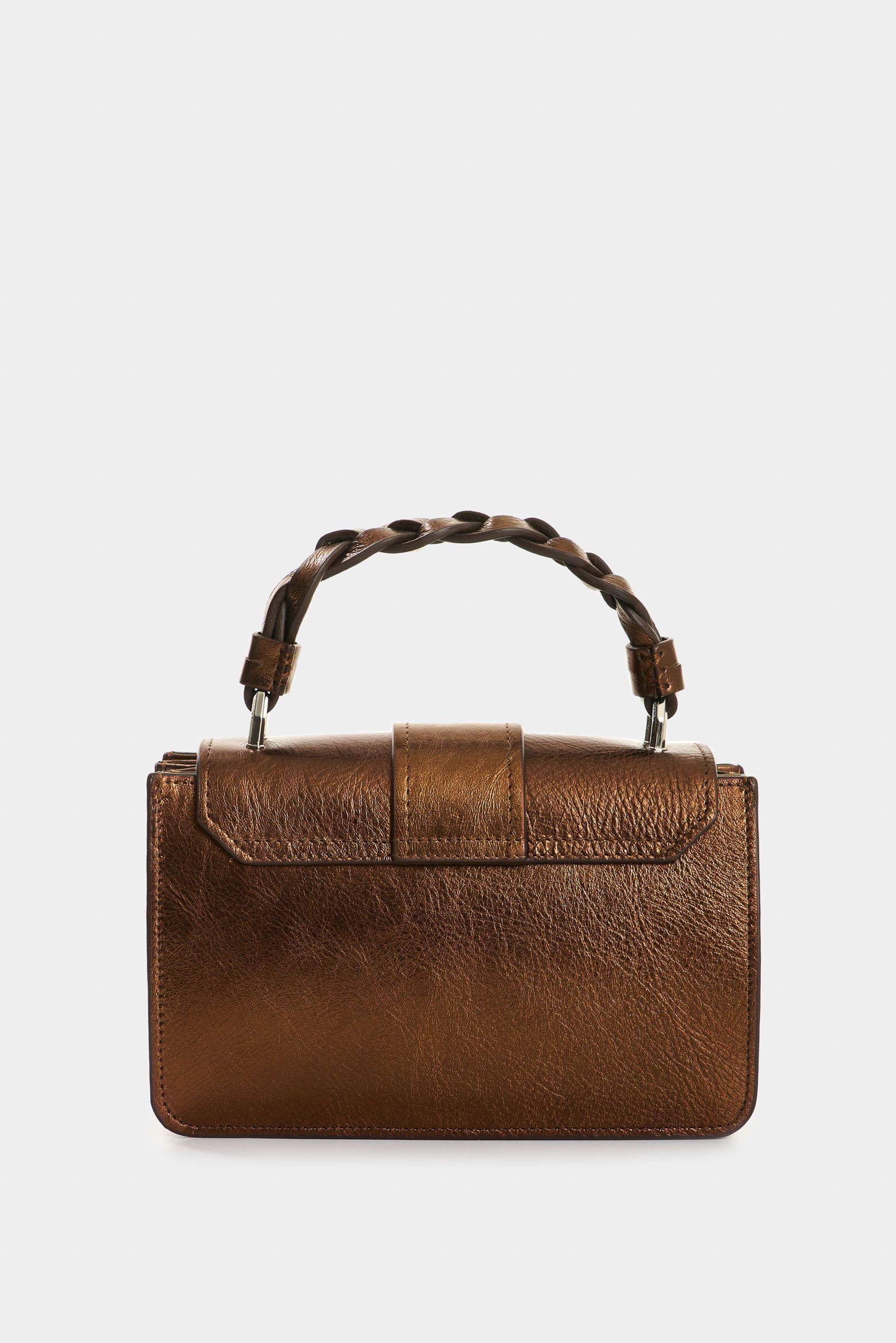 Vélez Manos Libres Garniel Cuero Mujer Manija Tejida Bronce-2