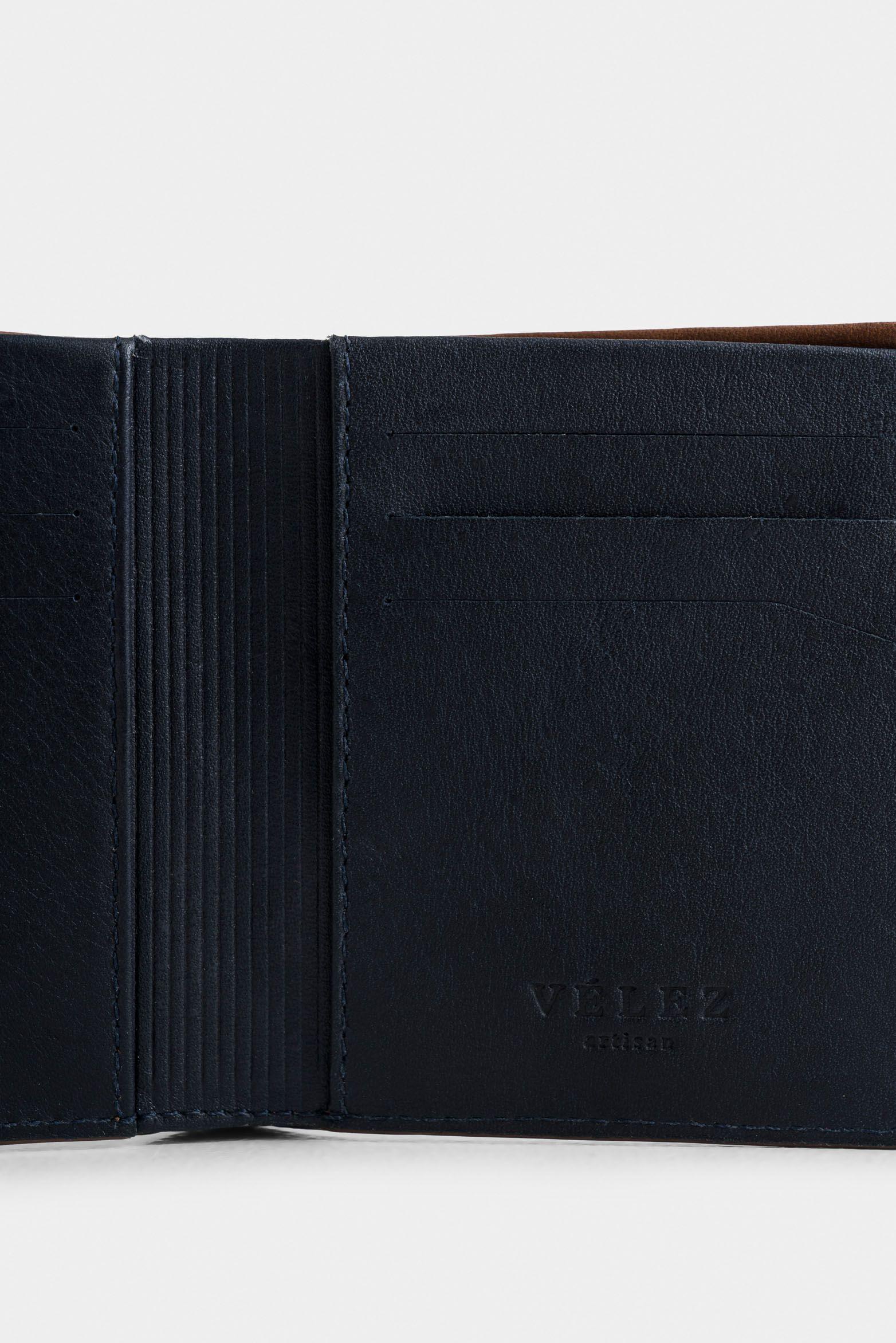 Vélez Billetera Arabia 3.0 Cuero Hombre Silueta Slim Miel-4