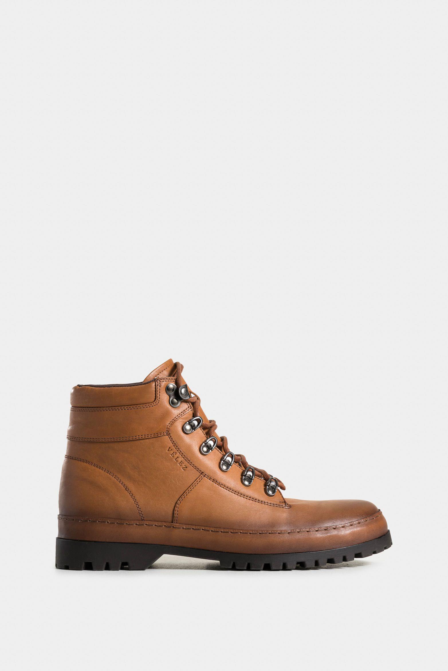 Botas laos 2 de cuero para hombre silueta utilitaria miel-0