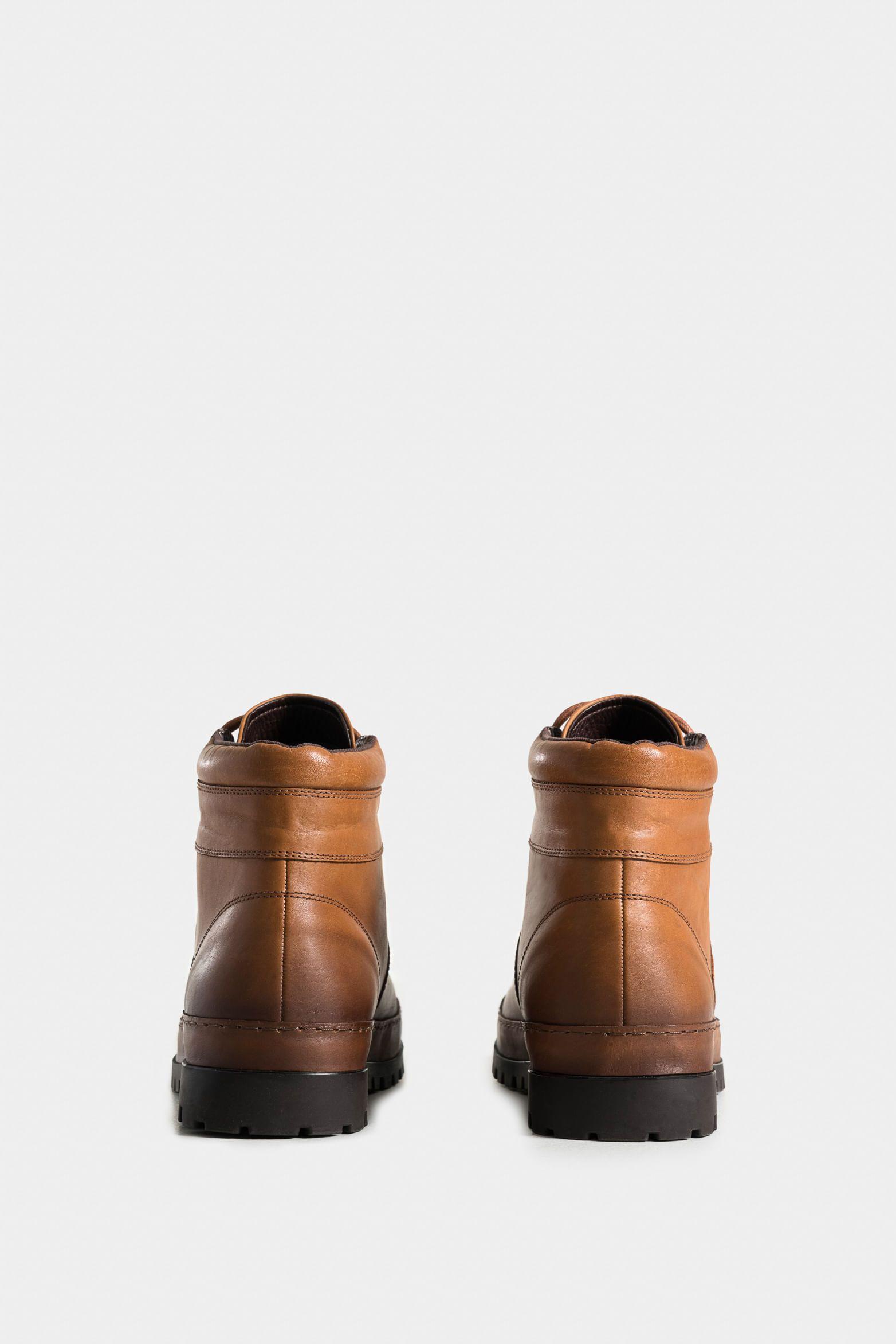 Botas laos 2 de cuero para hombre silueta utilitaria miel-2