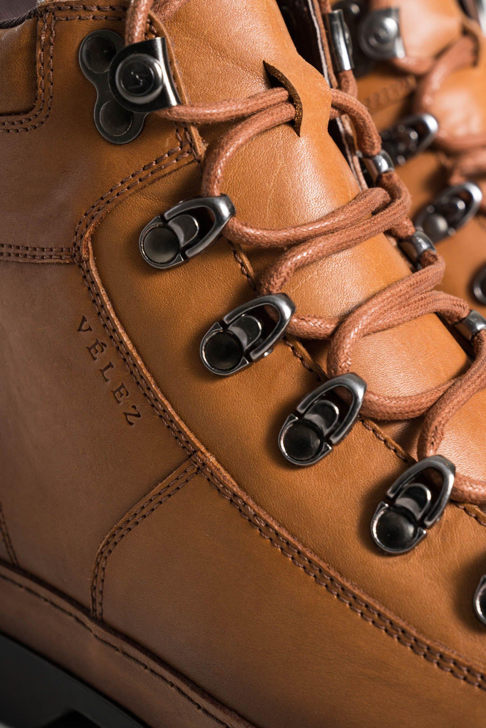 Botas laos 2 de cuero para hombre silueta utilitaria miel-4