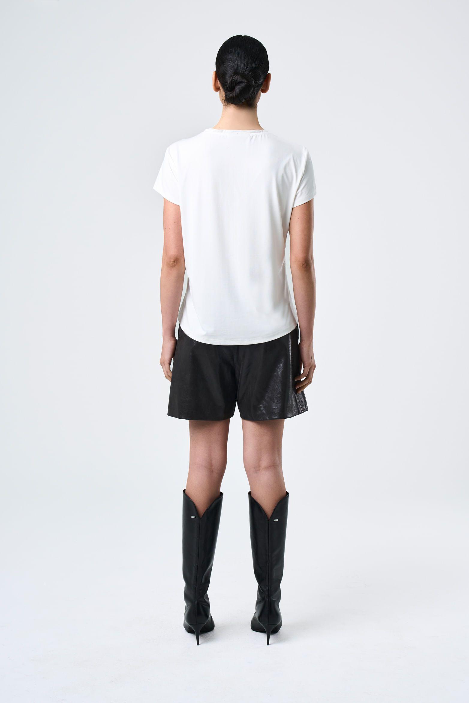 Vélez Polera Vega En Tejido Punto Mujer talle Folia Blanco-2