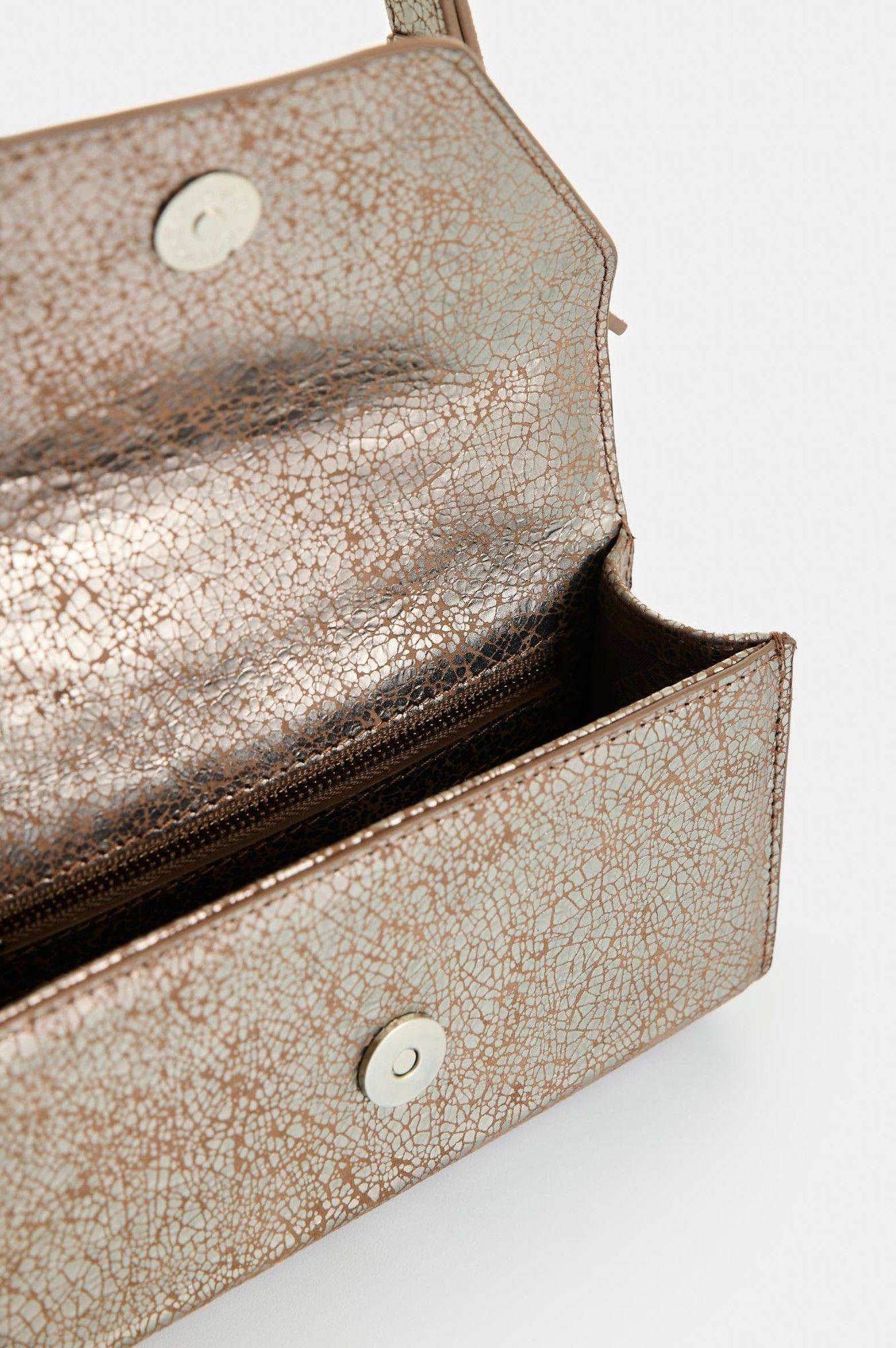 Vélez Cartera Bandolera Mini Cuero Folia Mujer Lili 2 Plata-4