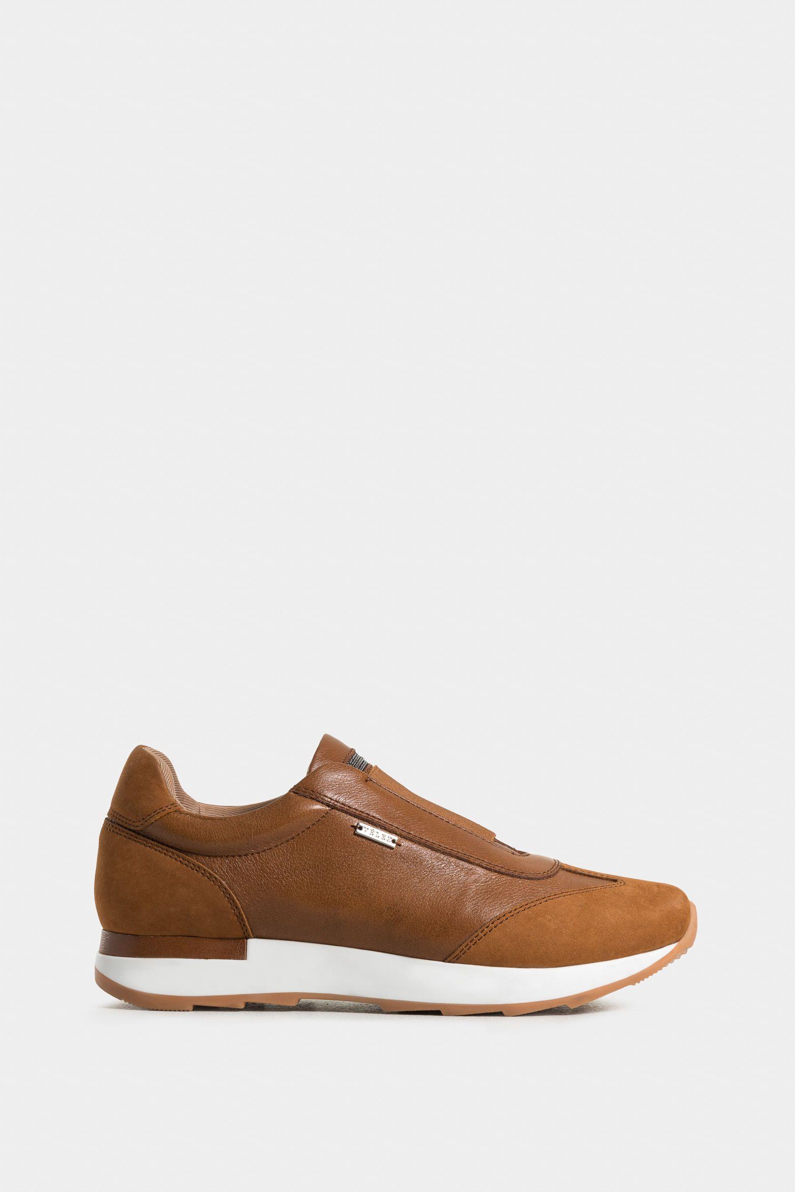 Mocasines zipa de cuero para mujer detalles millaré miel-0