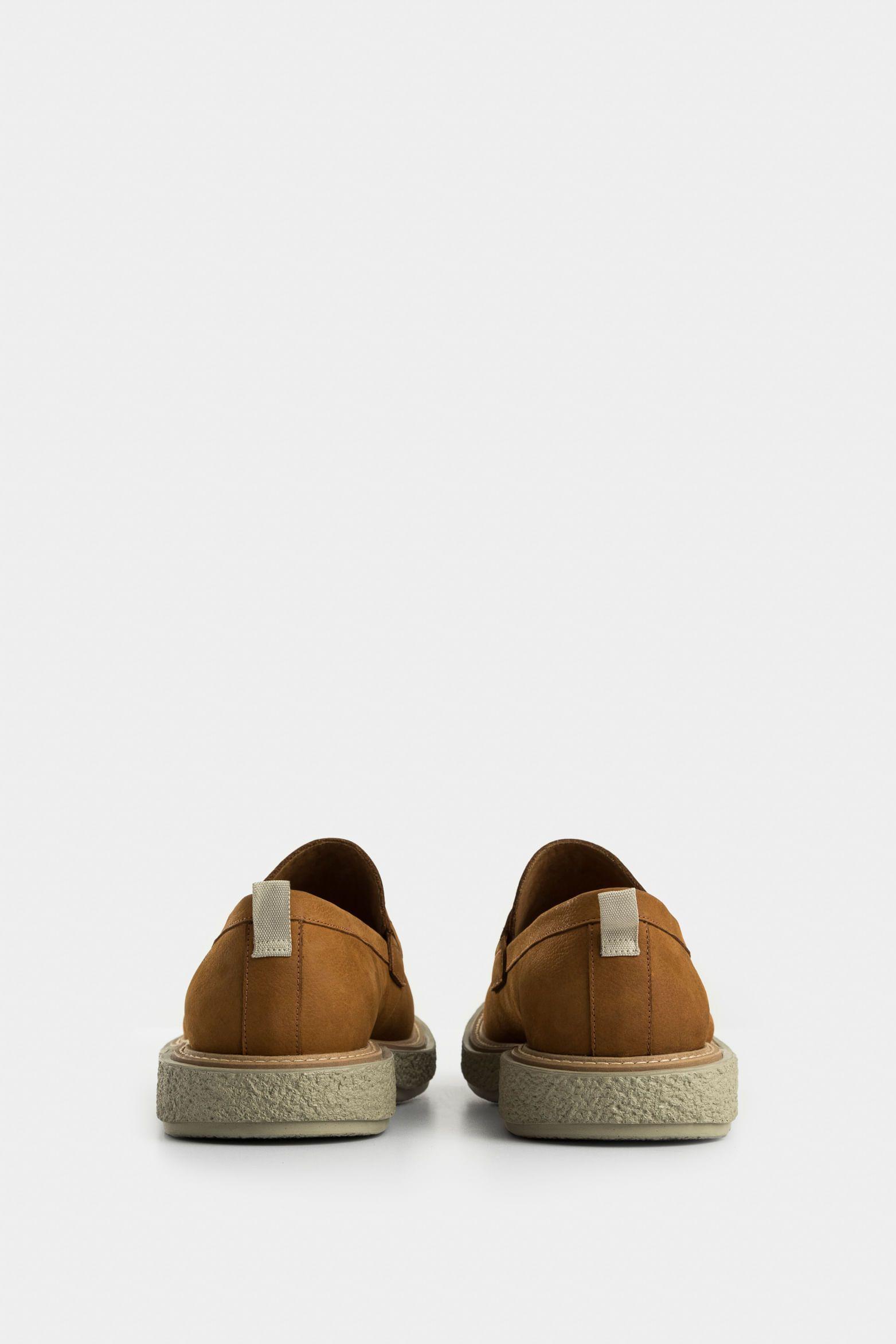 Vélez Mocasín Wezen De Cuero Gamuzado Hombre Casual Miel-2