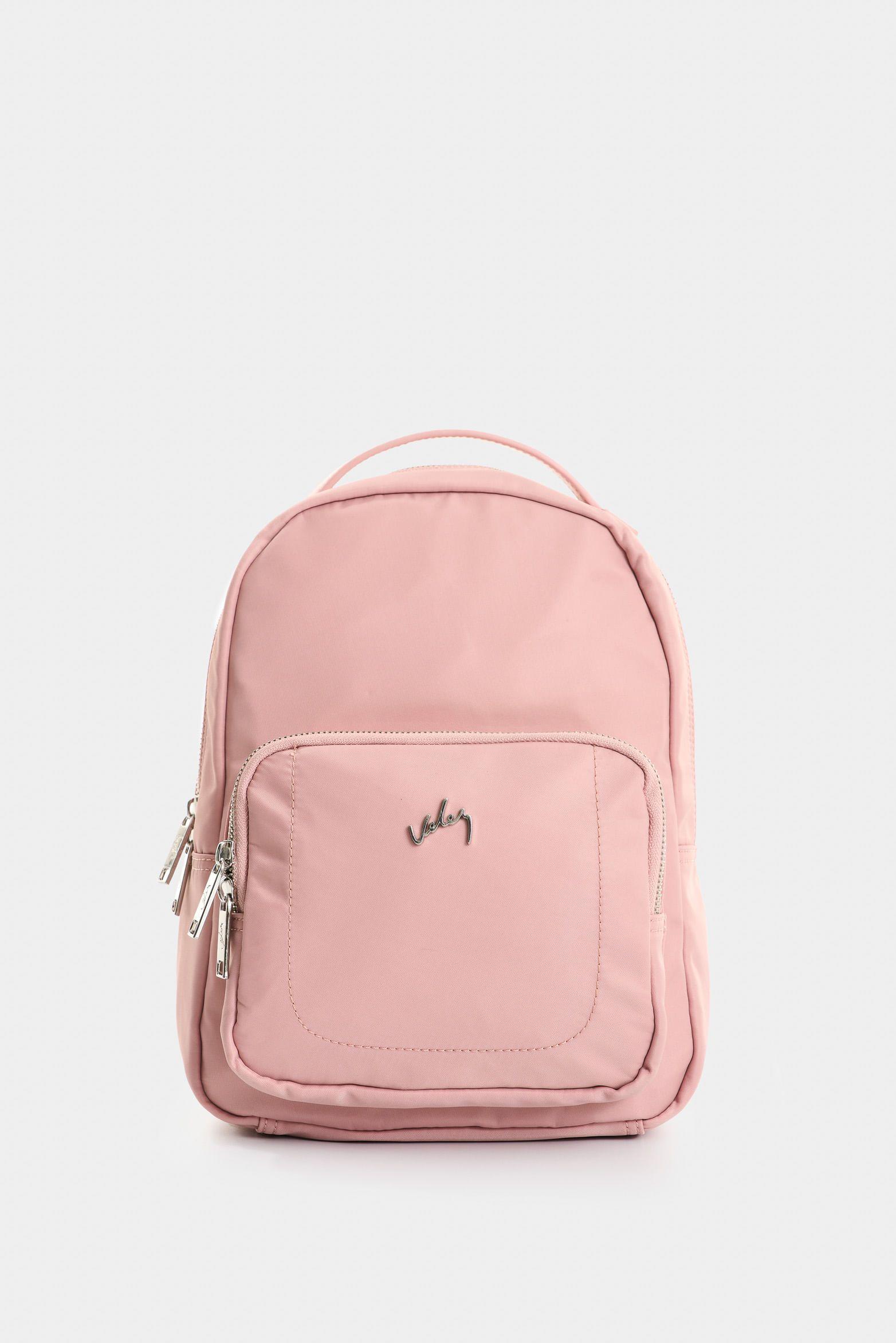 Vélez Mochila Púrpura Pequeño Lona Mujer Rosado-0