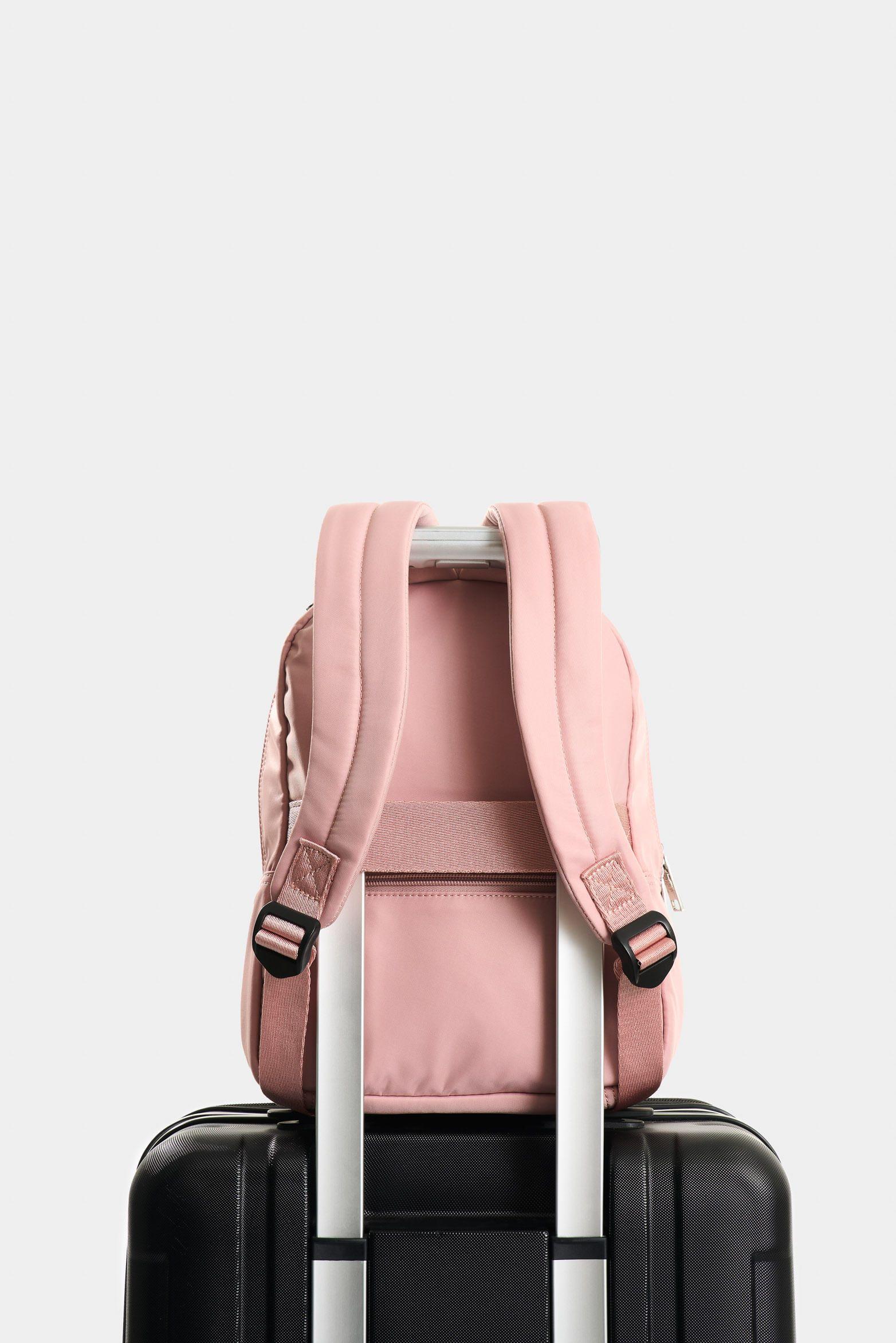 Vélez Mochila Púrpura Pequeño Lona Mujer Rosado-2