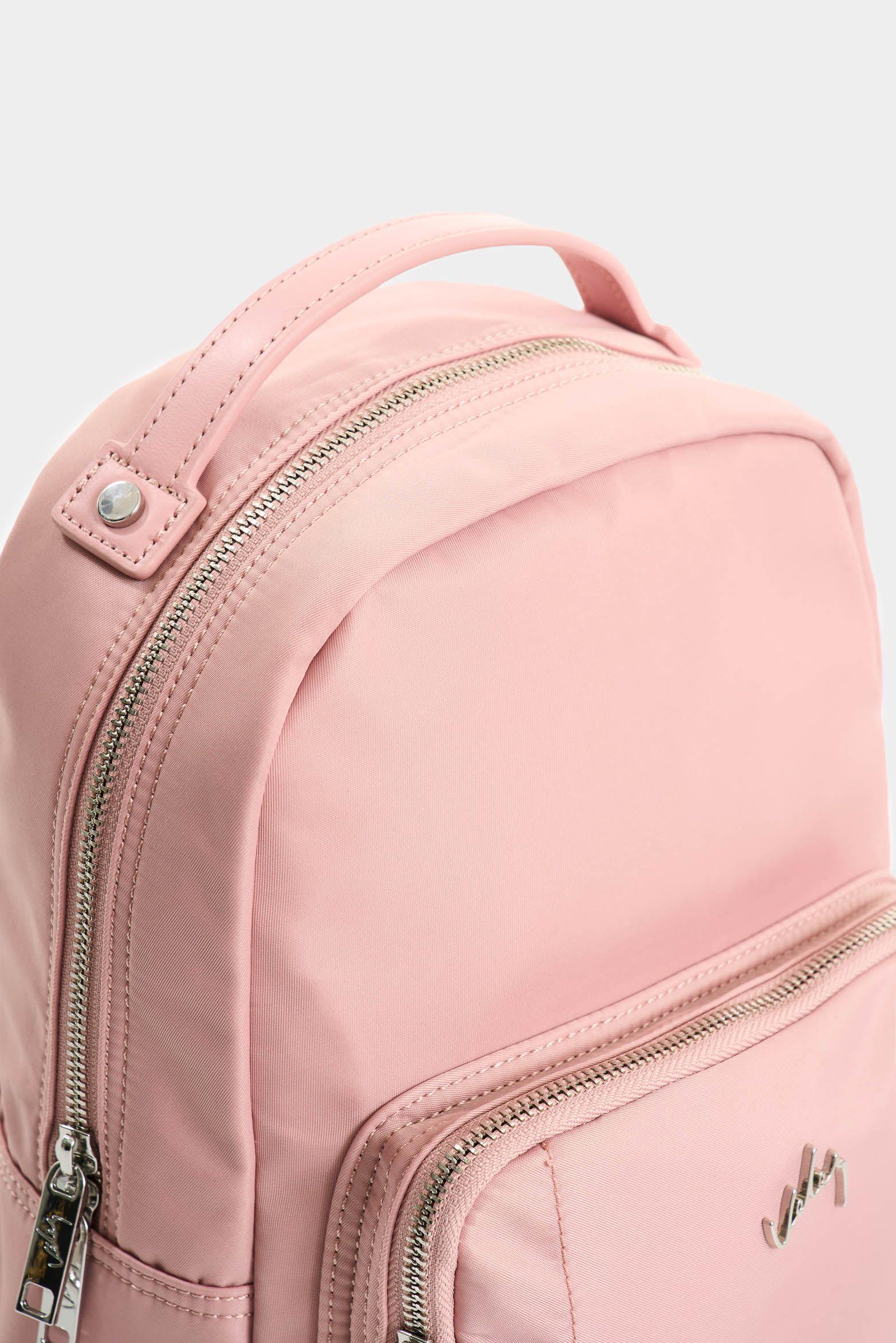 Vélez Mochila Púrpura Pequeño Lona Mujer Rosado-3