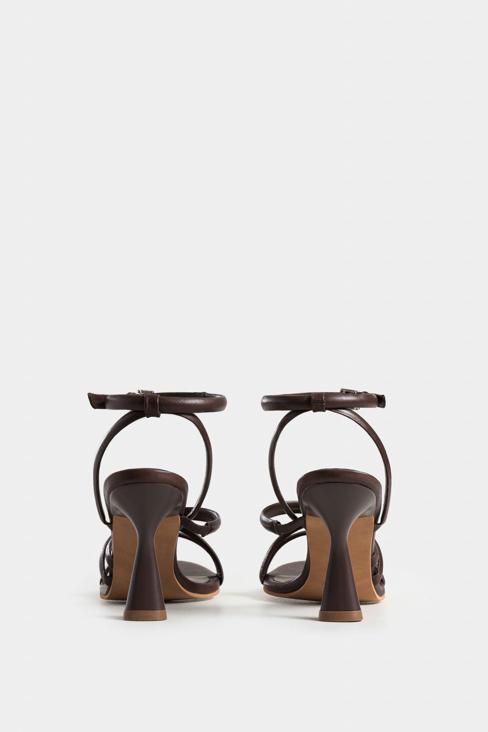 Vélez Sandalia Tacón Thaila Cuero Mujer Dima Ovalada Cafe-2