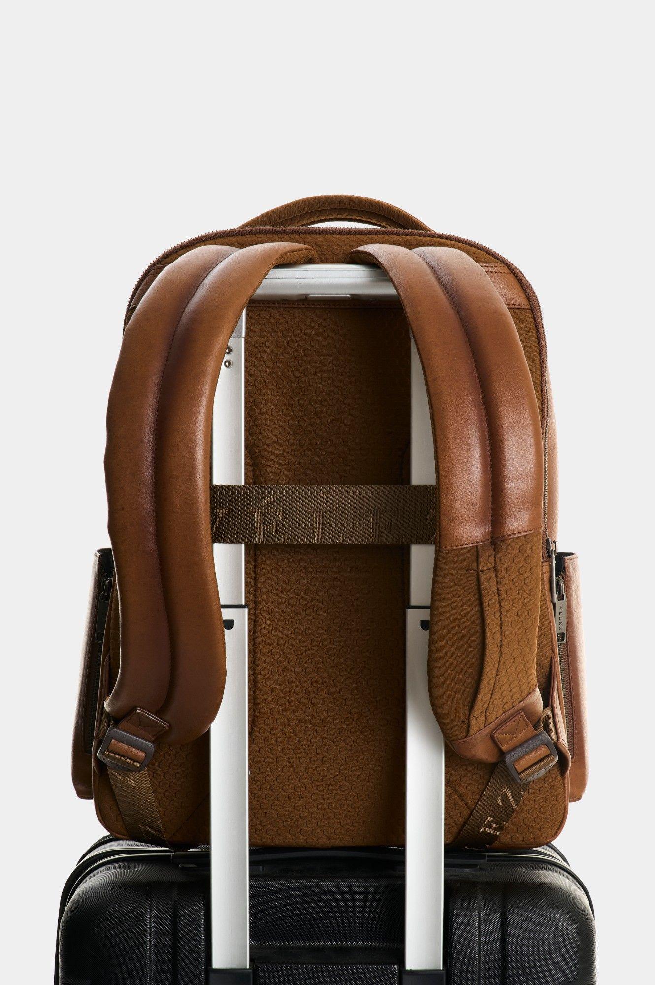 Vélez Mochila Monet 3.0 Cuero Con Tejido Hombre-2