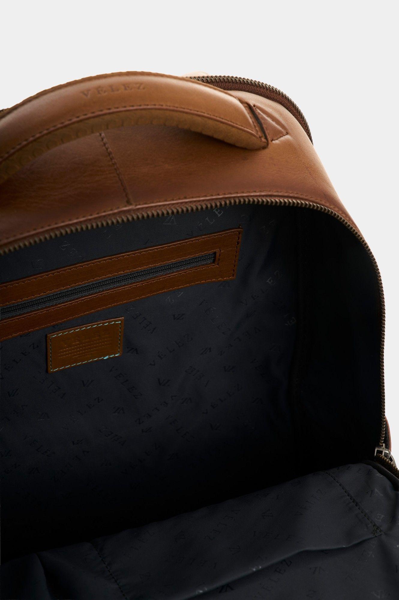 Vélez Mochila Monet 3.0 Cuero Con Tejido Hombre-4