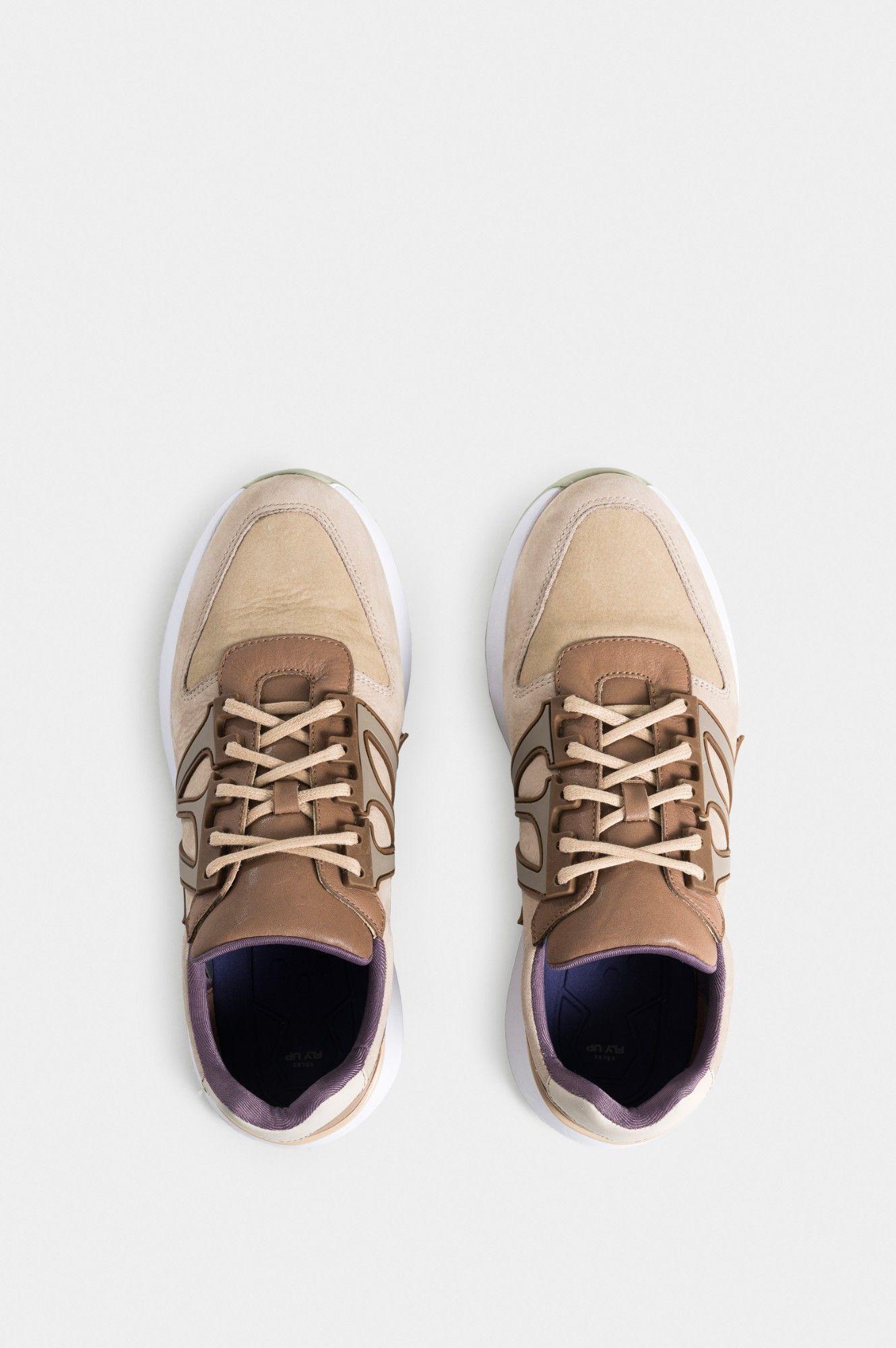 Vélez Zapatillas River Gommus Cuero Y Gamuza Hombre Arena-3