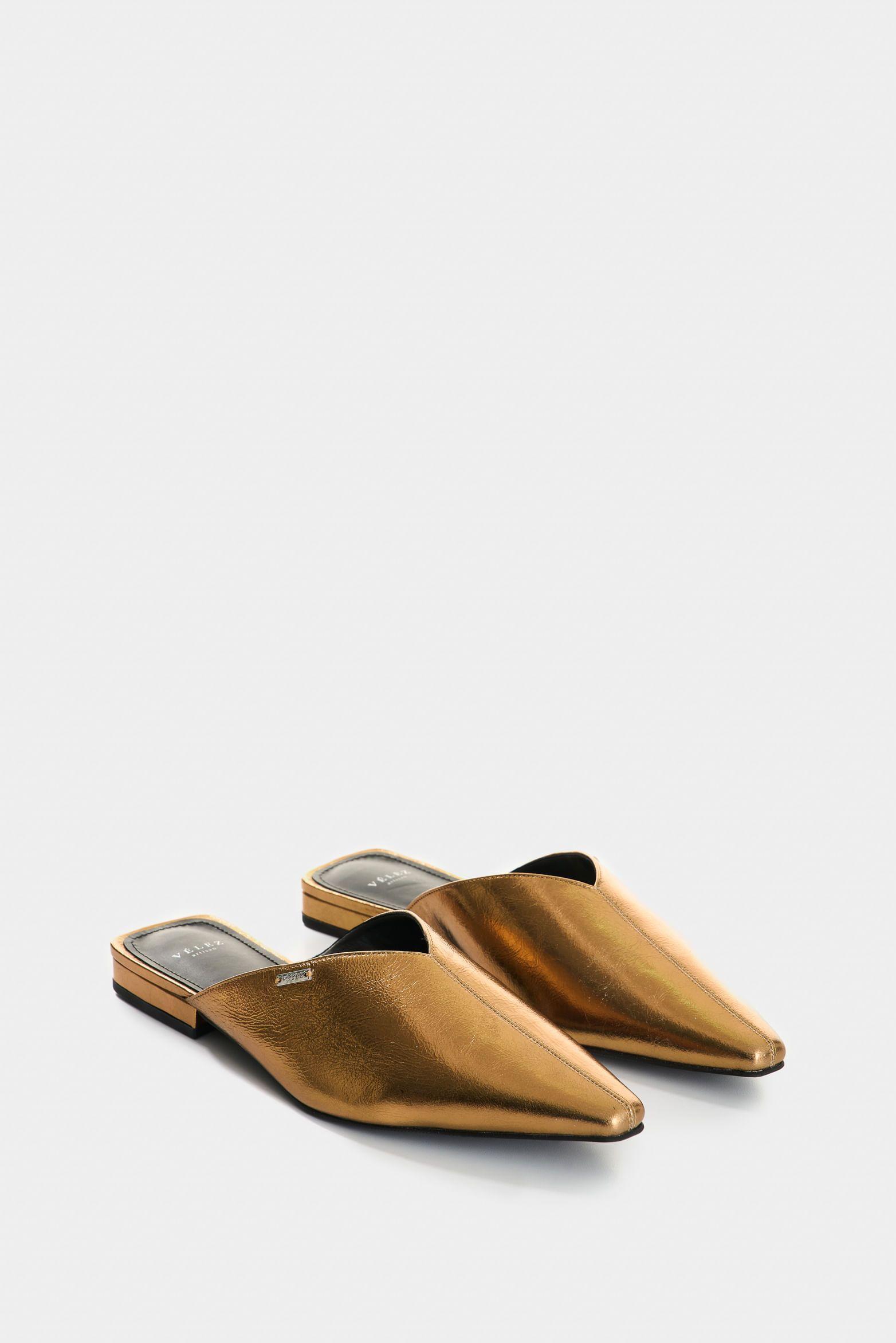 Vélez Baleta De Cuero  Mujer Coralia Bronce-1