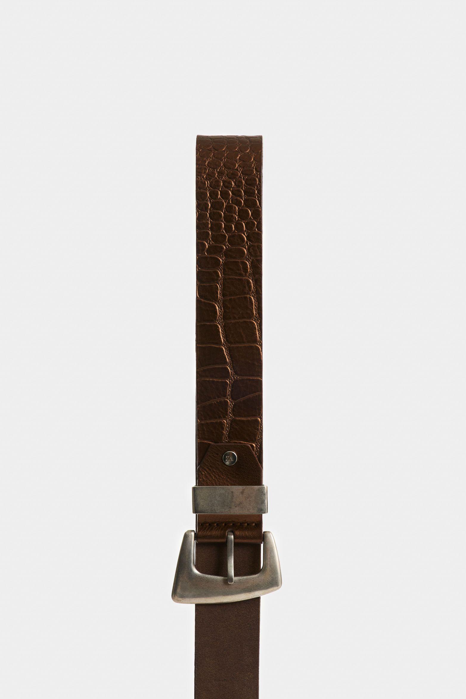 Vélez Cinturón Unifaz Cuero Y Folia Mujer Cleo Bronce-1