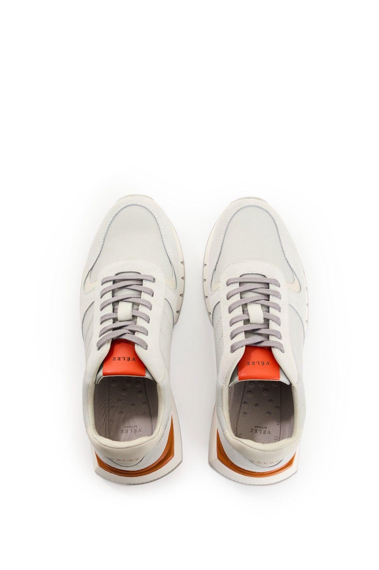 Vélez Zapatilla Tenis Azahar Gamuza Y Lona Hombre Forma Deportiva Gris-3