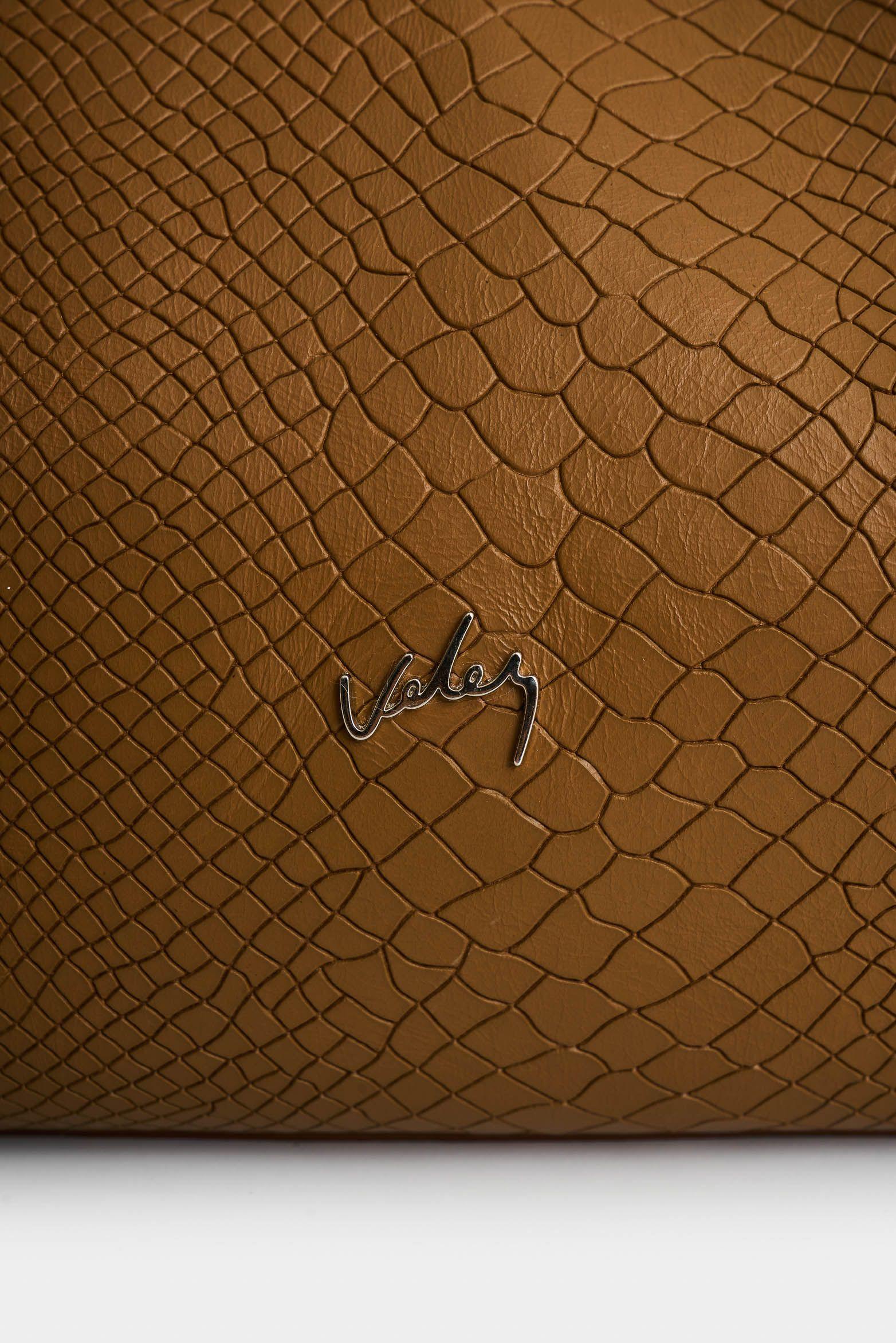 Vélez Bowling Aria De Cuero Para Mujer Grabado Miel-3